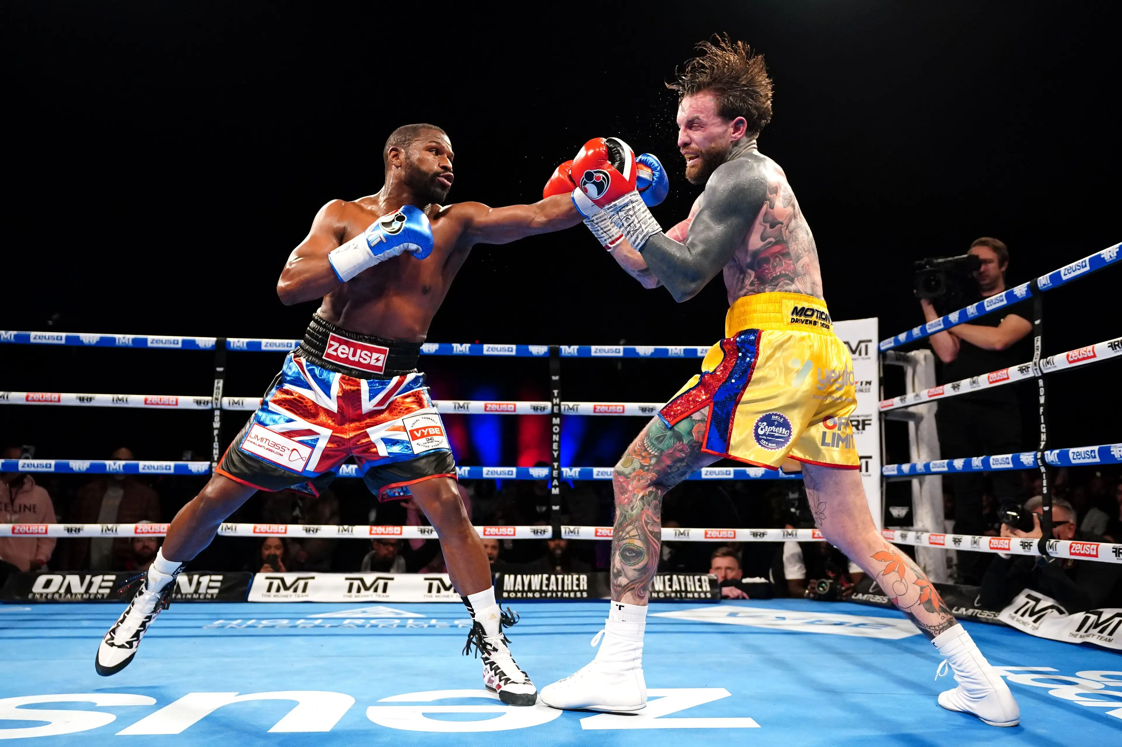 Mayweather took on Chalmers on Saturday. (Image