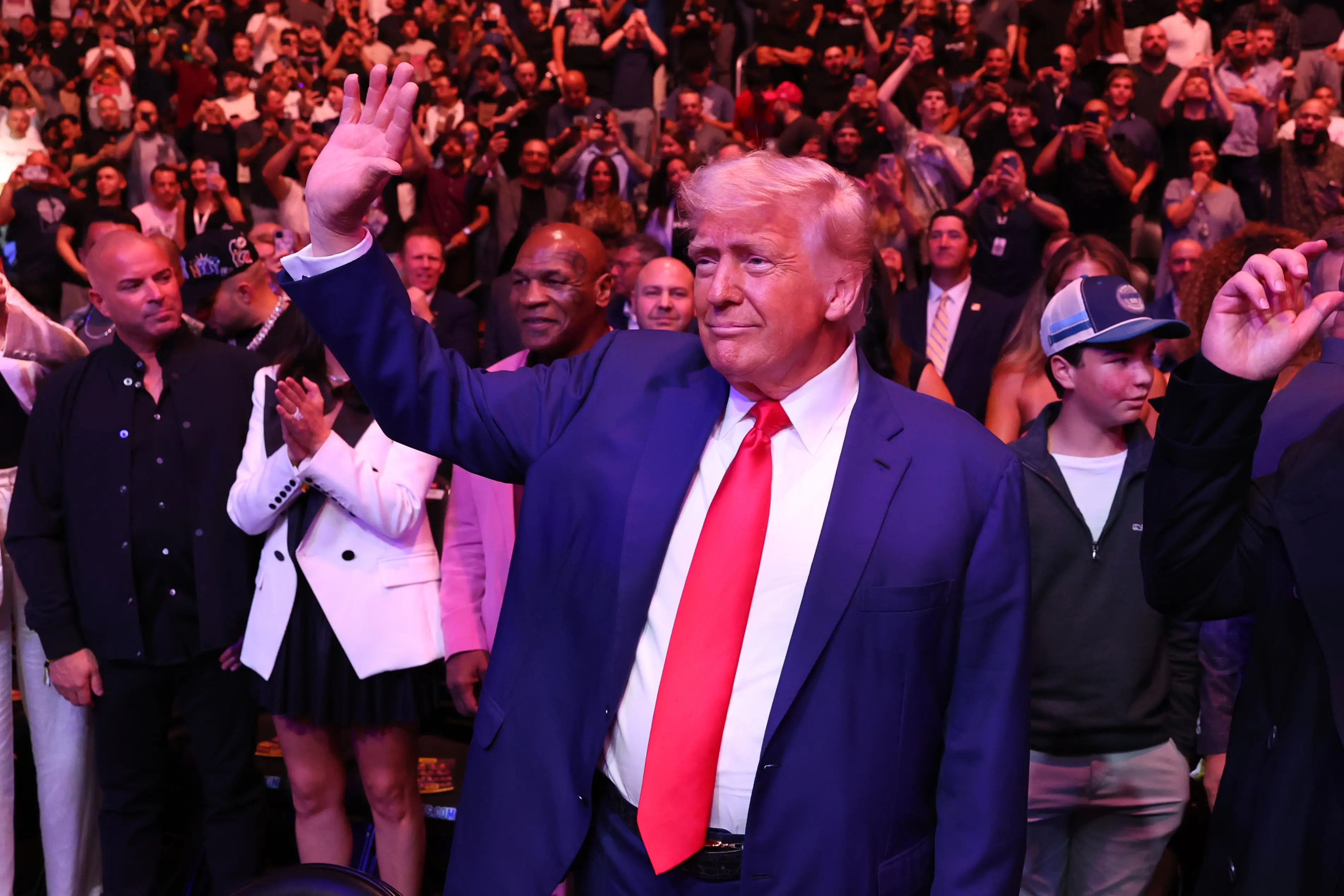 Donald Trump attended last weekend's UFC 316 in Newark, New Jersey. Image: Getty 