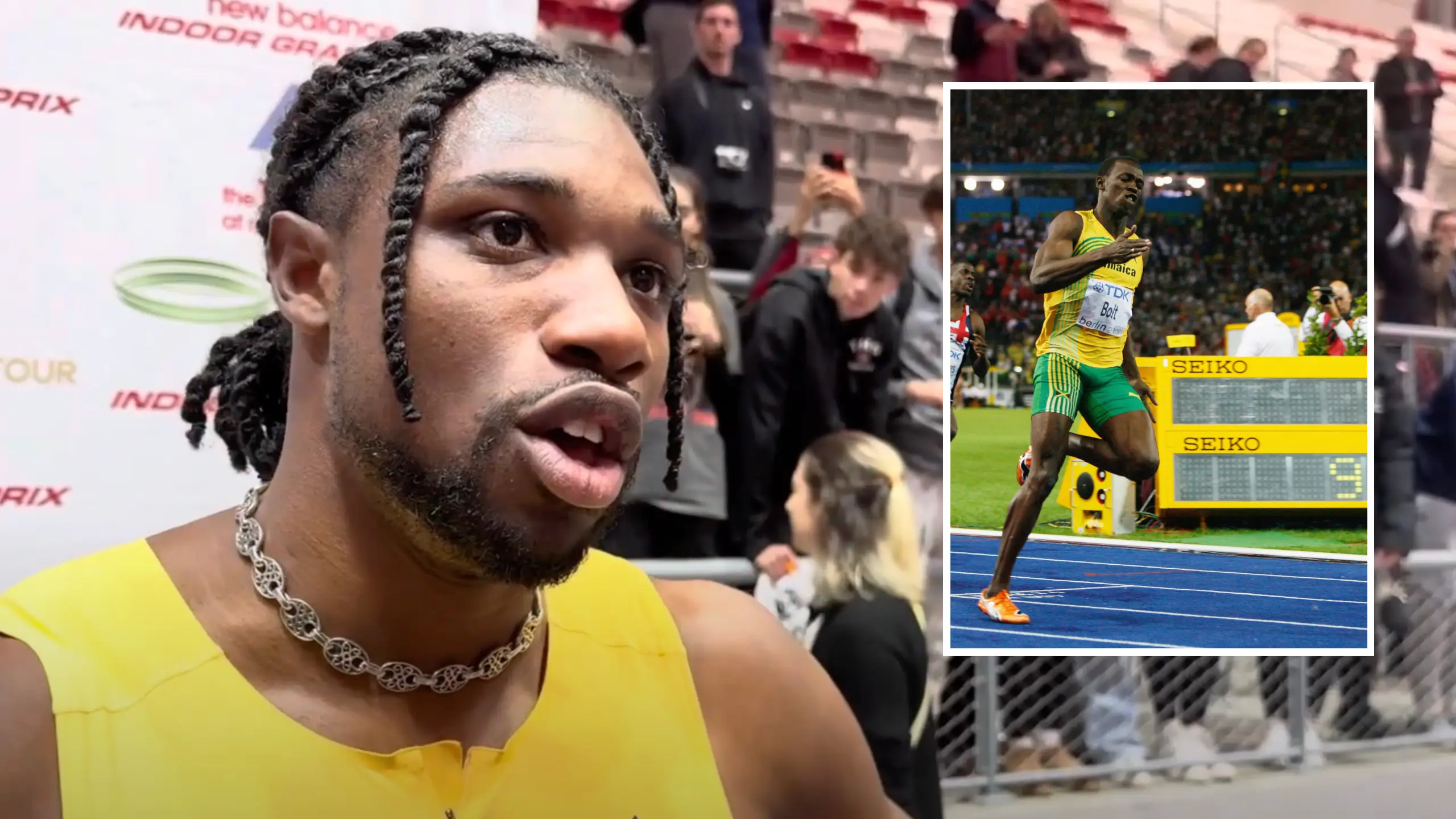 Noah Lyles didn't hesitate when asked whether or not he'll ever beat Usain Bolt's world record