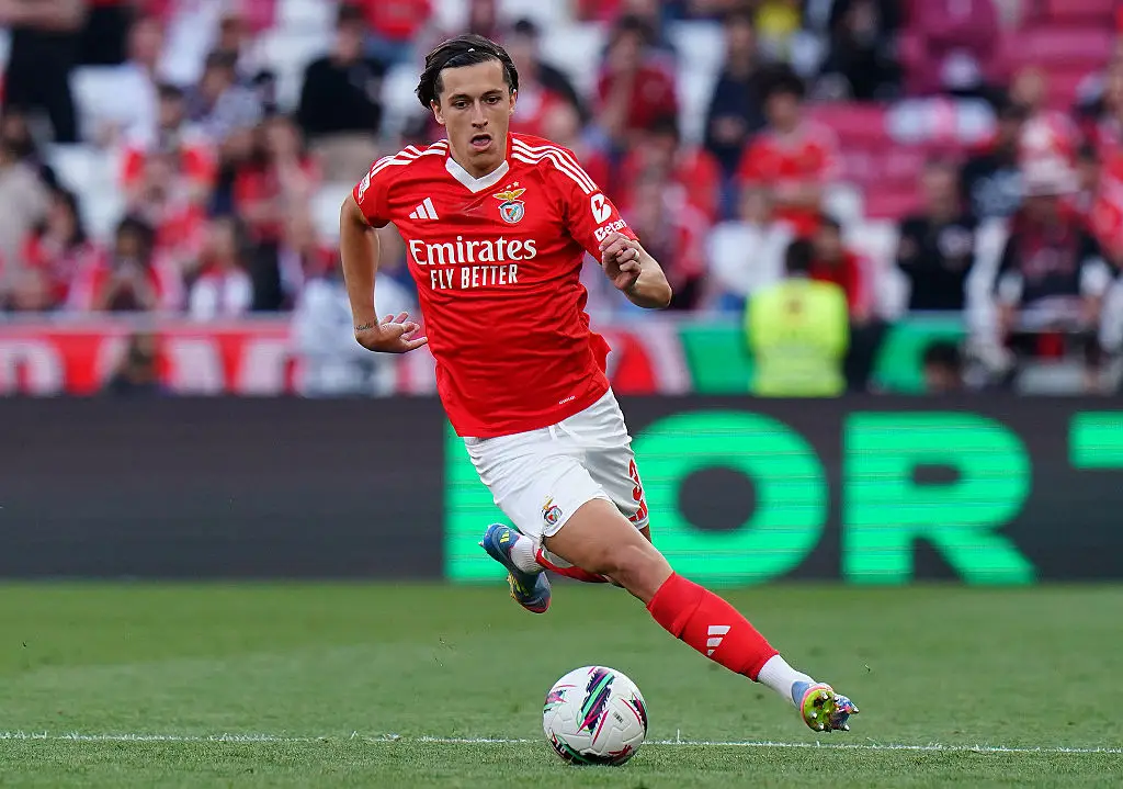 Alvaro Carreras made 50 appearances for Benfica in 2024/25. (Image: Getty)