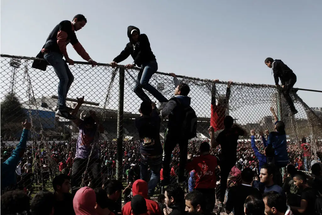 Al Ahly Fans Celebrated the result of the trials following the riots. (Ed Giles/Getty Images)