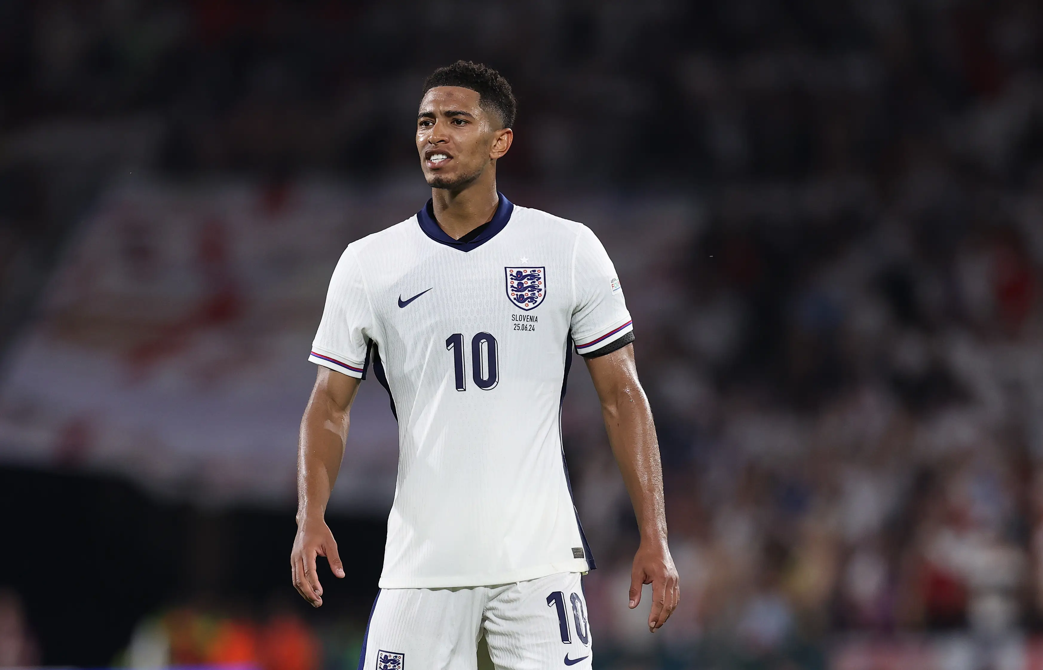 Image: Jude Bellingham in action for England at Euro 2024