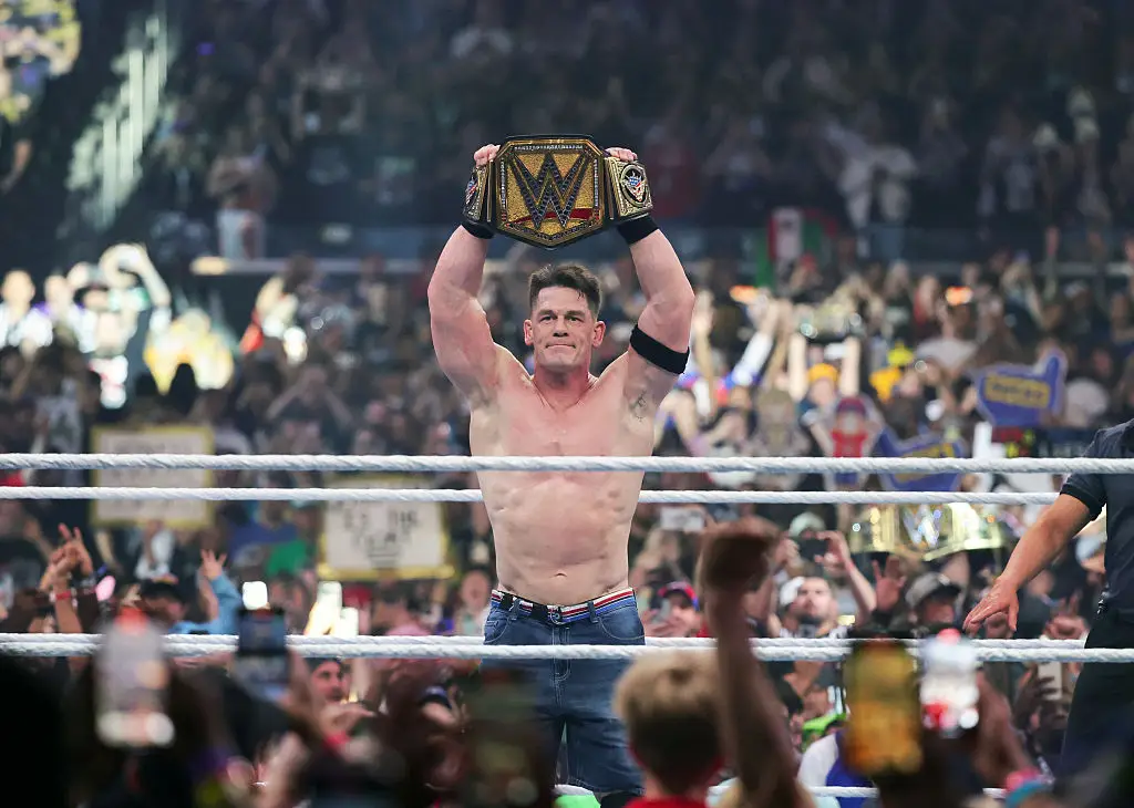 John Cena claimed his 17th WWE World Title in April. (Image: Getty)