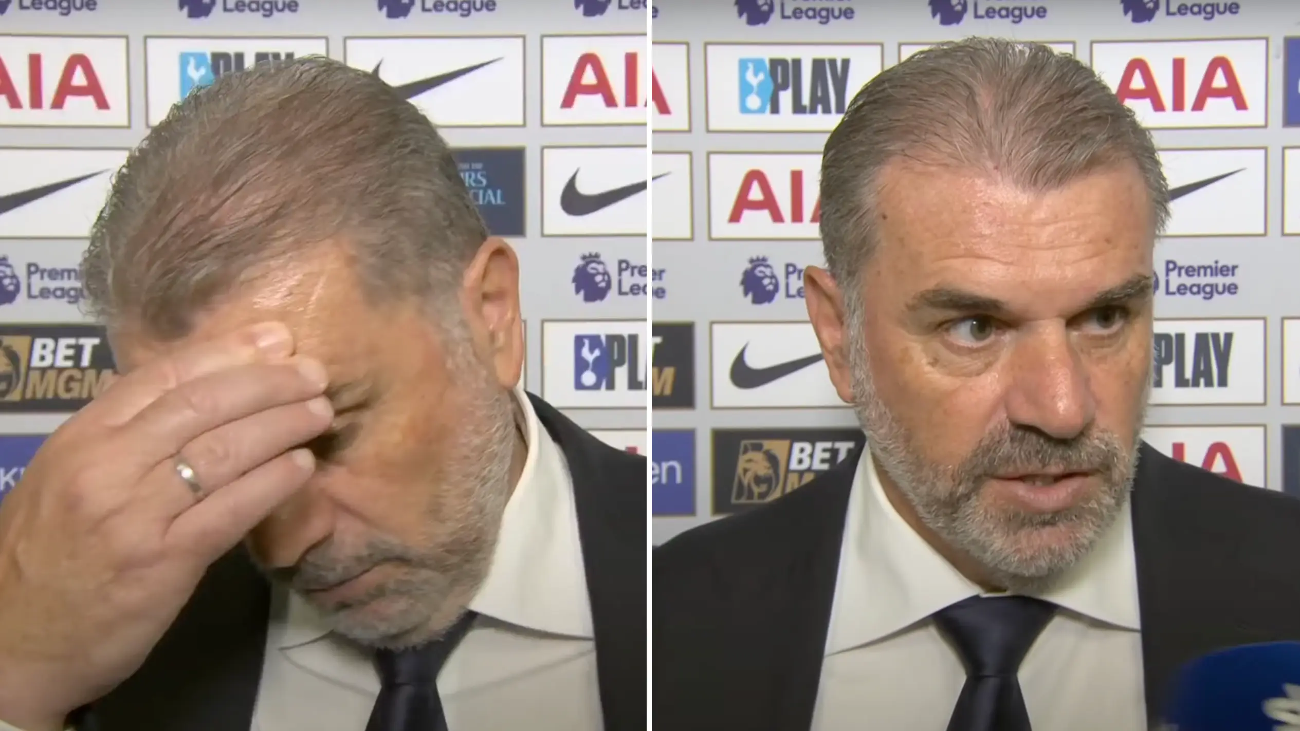 Ange Postecoglou called 'embarrassing' for comments made in explosive post-match interview after Arsenal defeat