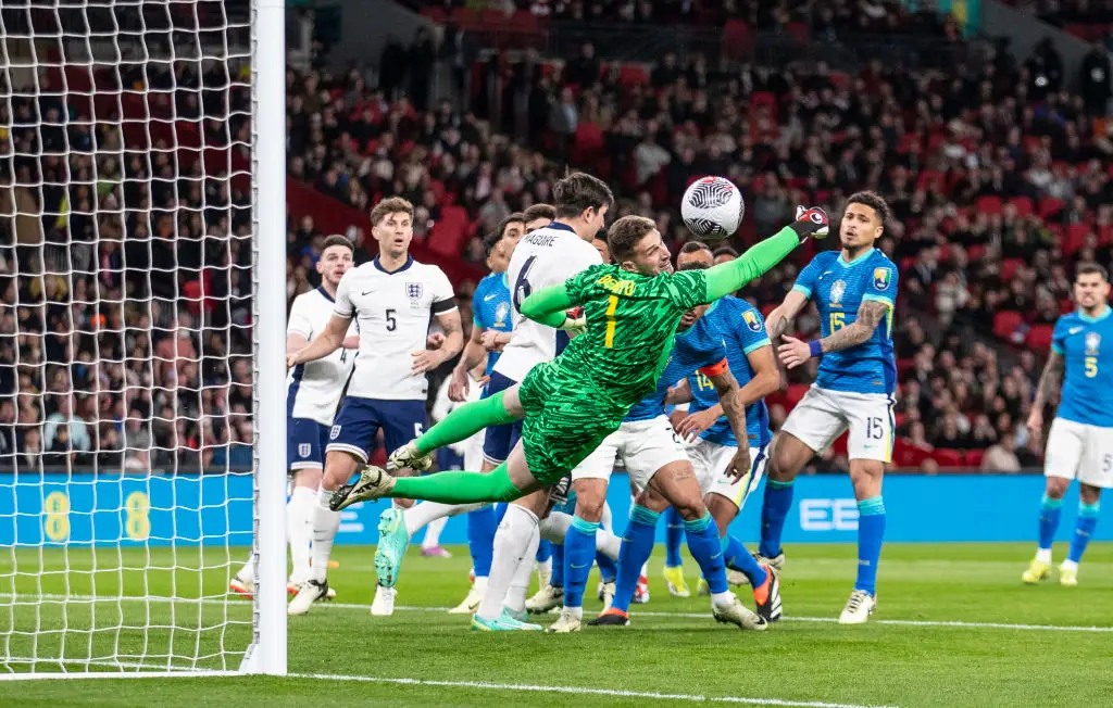 Bento started for Brazil in the 1-0 victory over England in March. (Image: Getty)