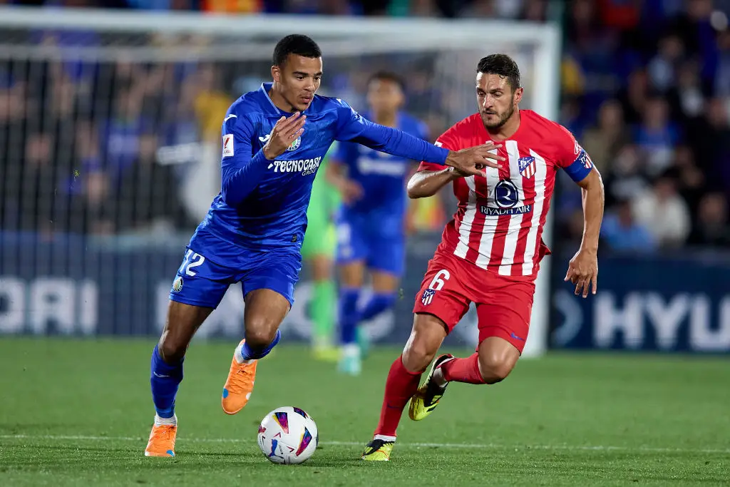 Mason Greenwood in action for Getafe -