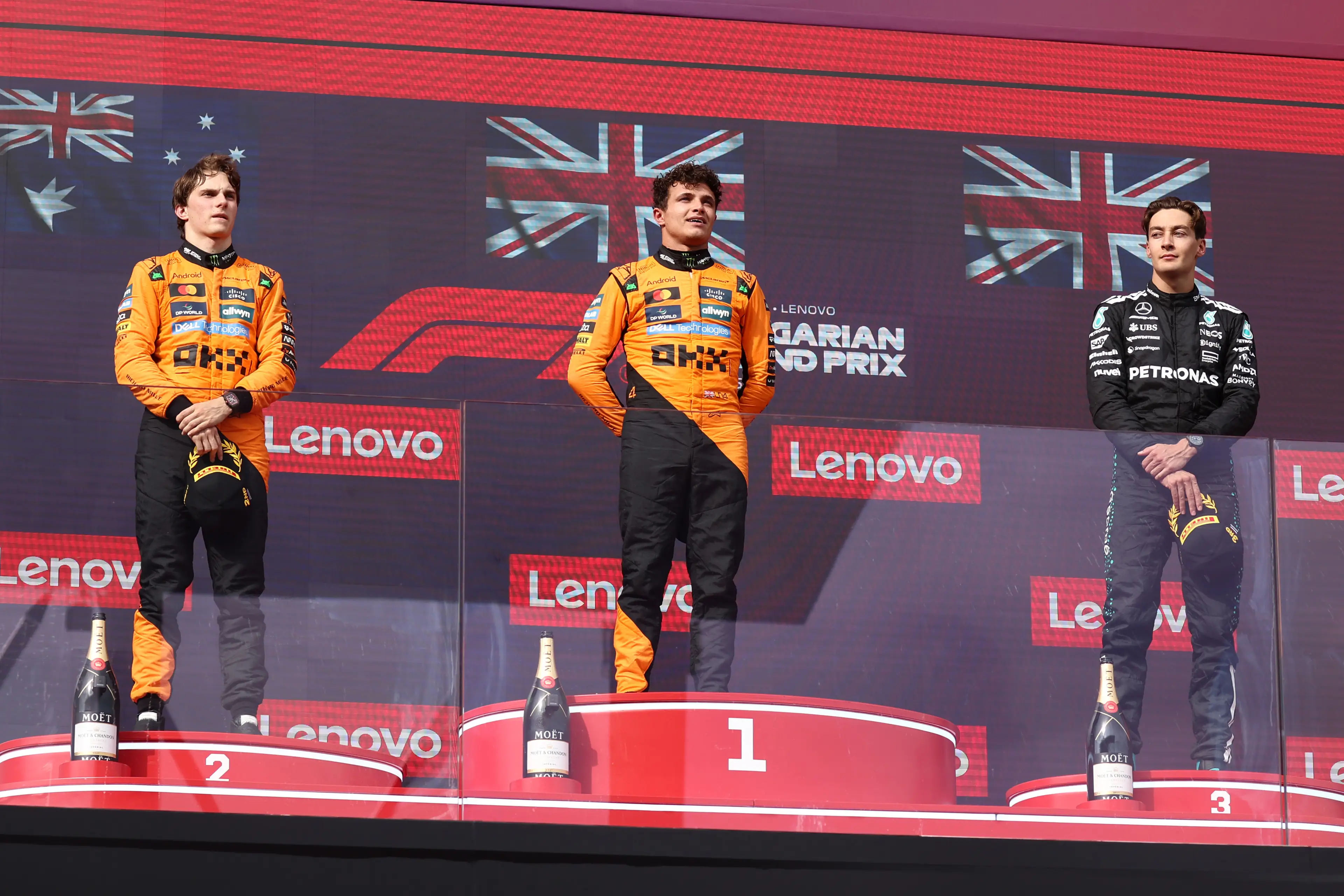 Oscar Piastri was beaten by Lando Norris at the Hungarian Grand Prix. Image: Getty