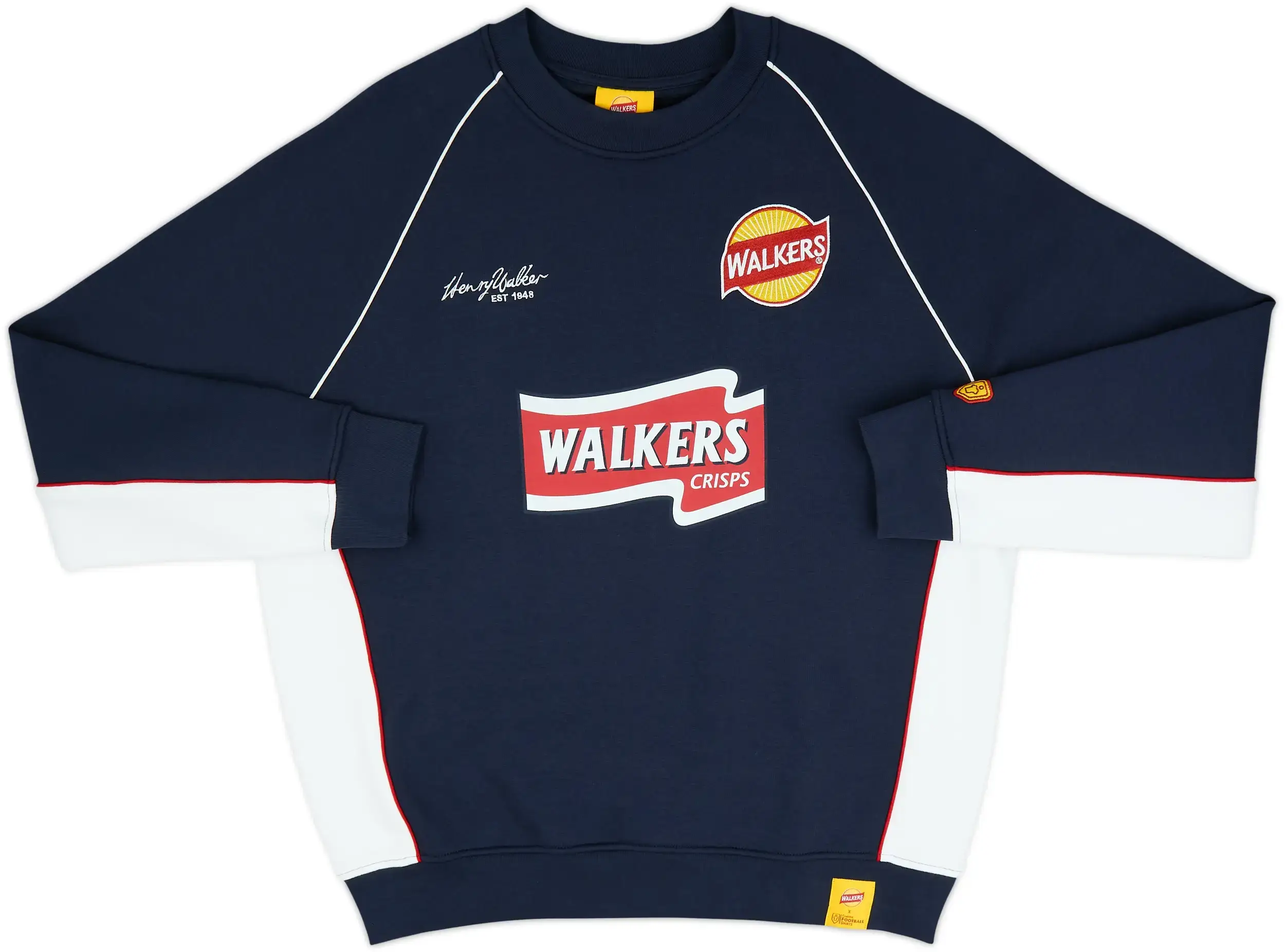 The Classic Football Shirts x Walkers Sweatshirt available online for £49.99 (Classic Football Shirts)