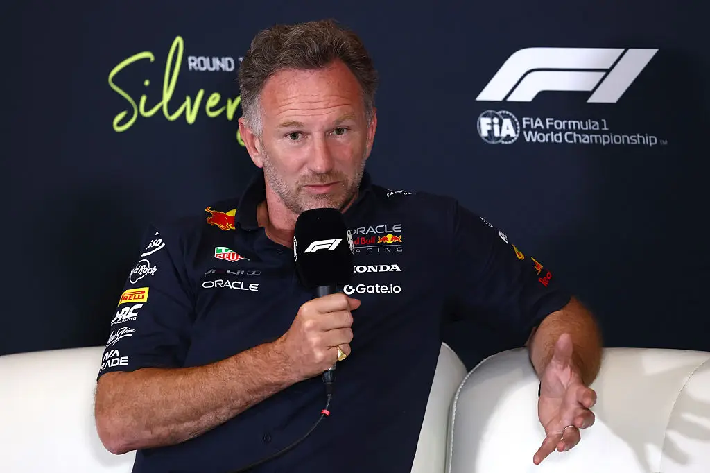 Horner's last race as Red Bull team principal was July's British Grand Prix (Image: Getty)