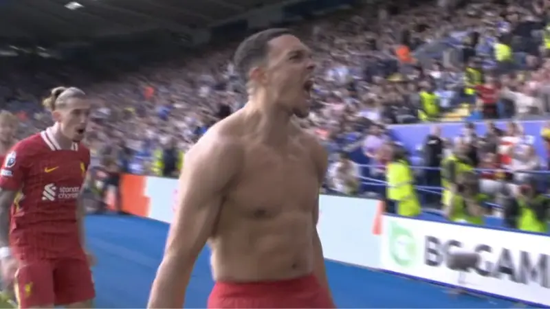 Fans are all saying the same thing after Trent Alexander-Arnold’s goal against Leicester City