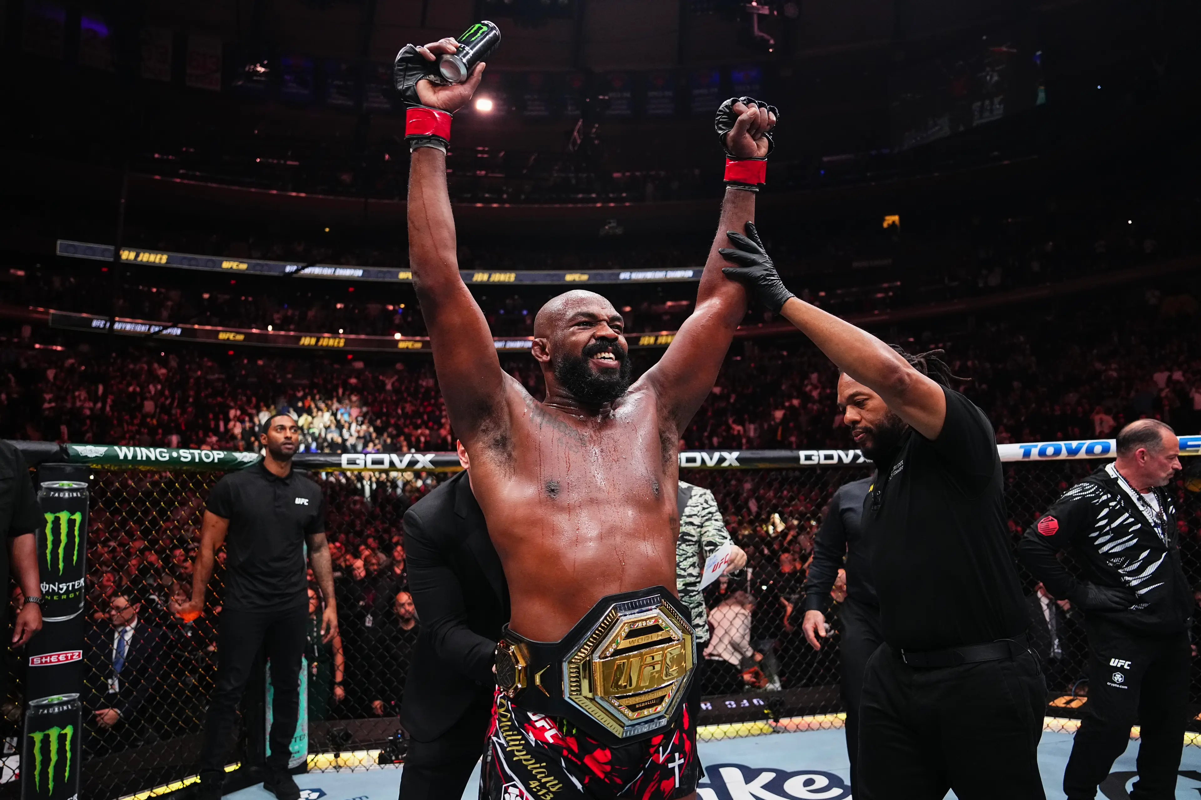 Jon Jones has set his sights on fighting on the UFC White House card. Image: Getty