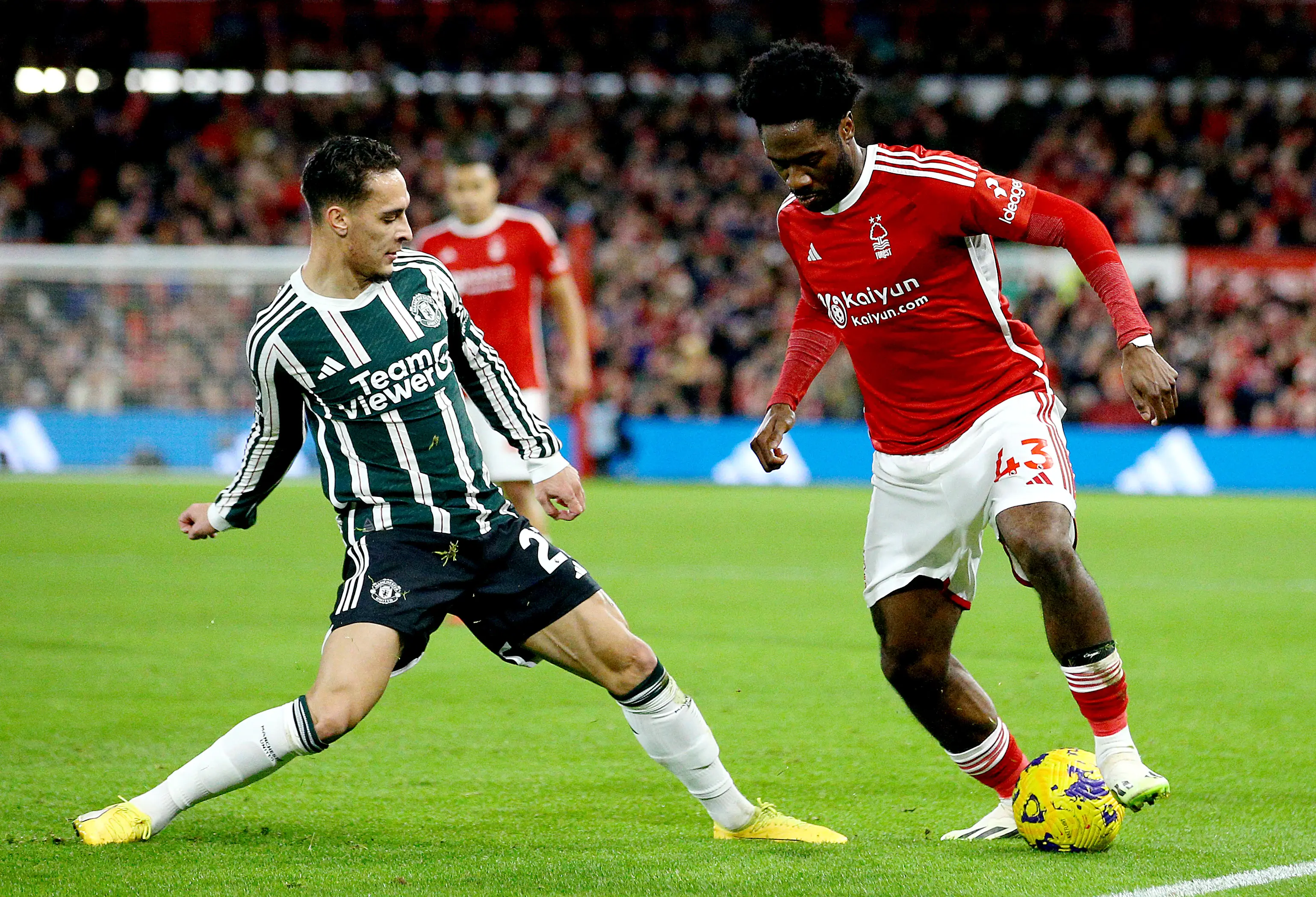Antony in action for Manchester United. Image: Getty 