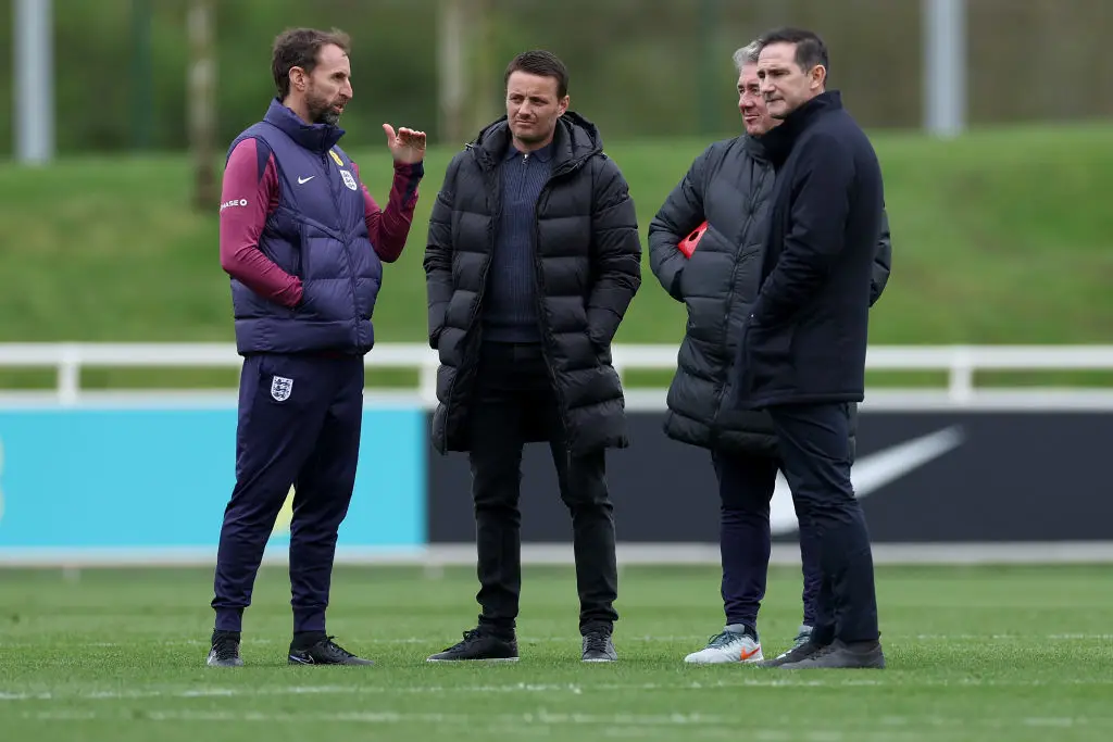Frank Lampard attended an England training session in March -