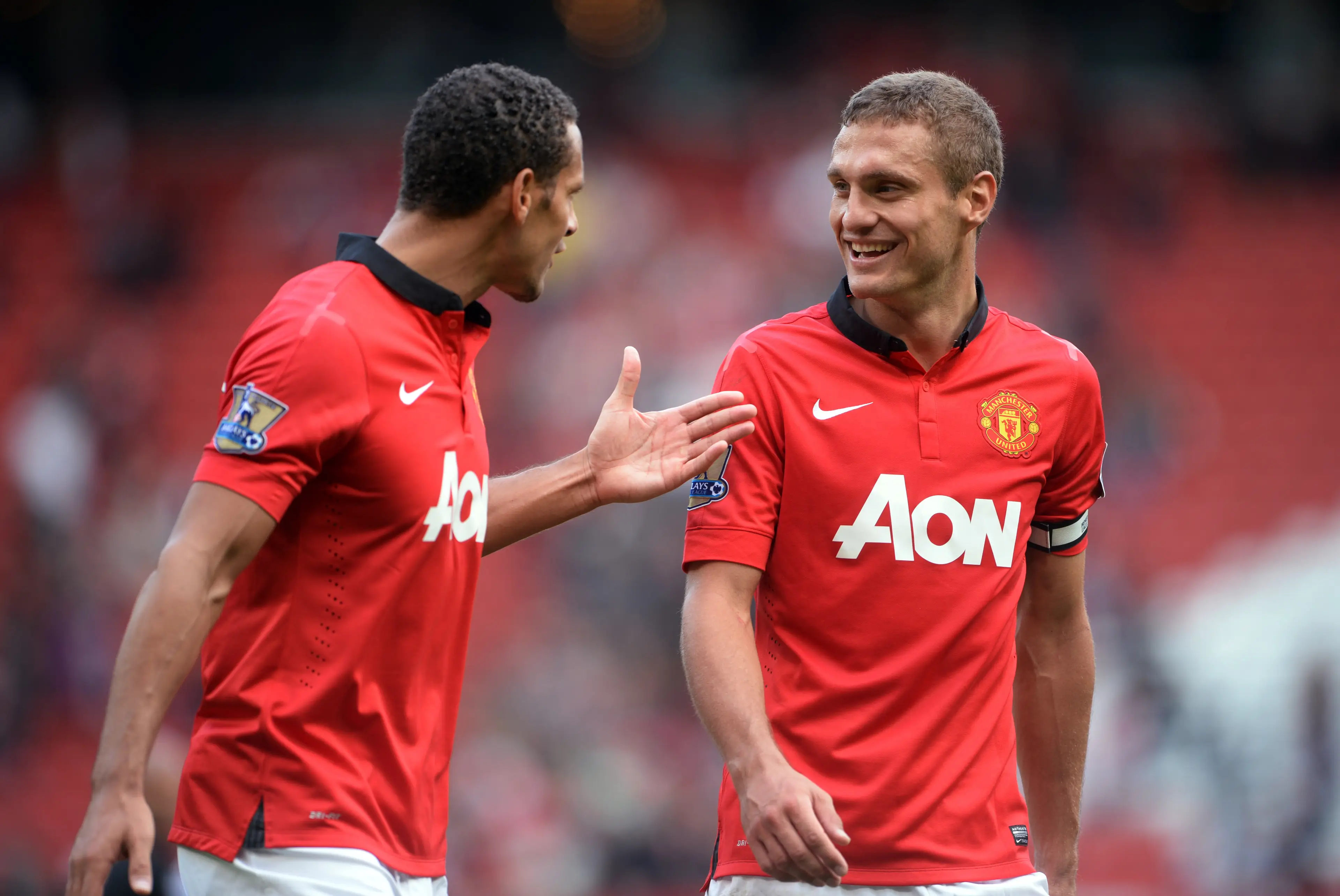 Rio Ferdinand and Nemanja Vidic will reunite at the back for an exhibition game. Image: Getty