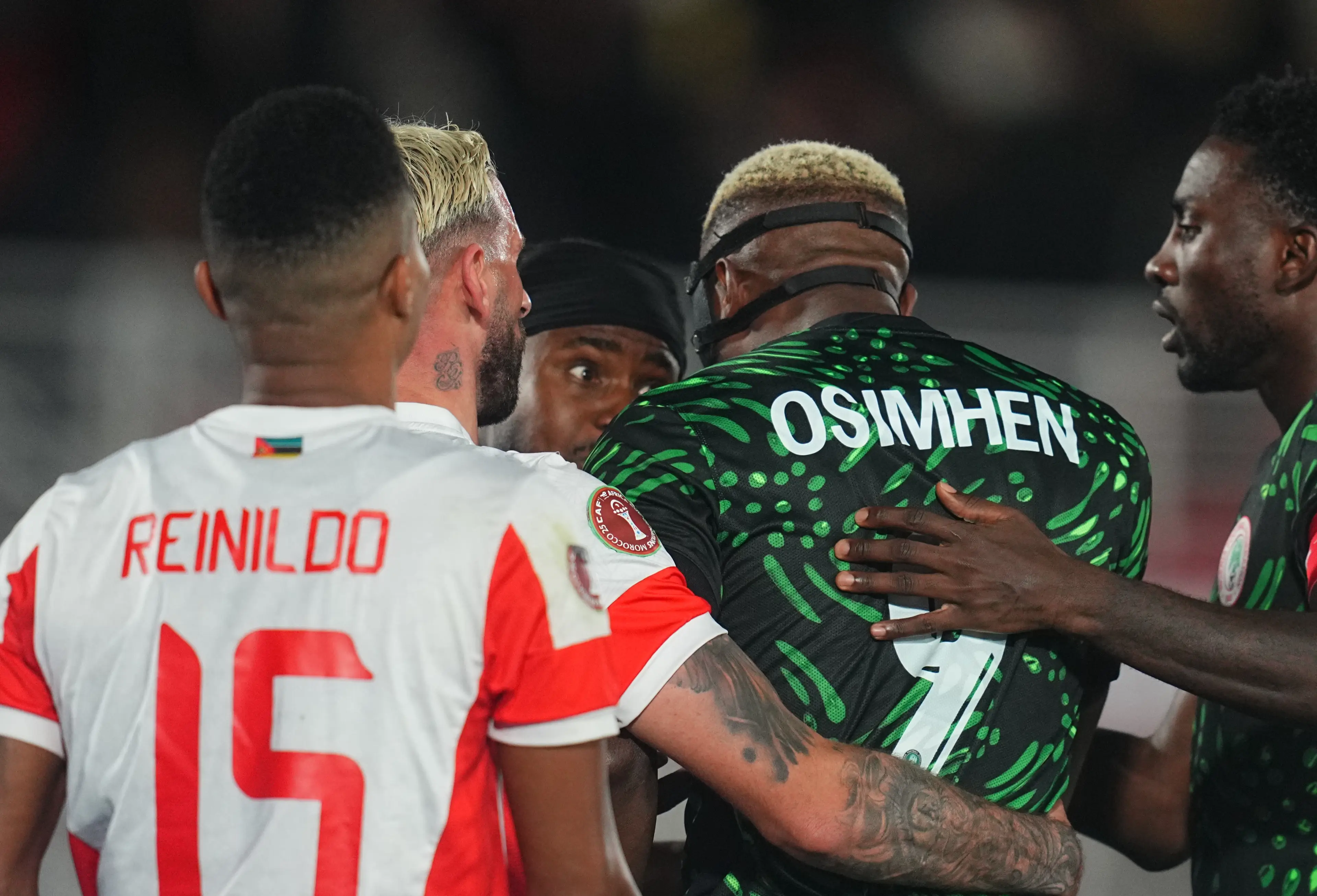Osimhen was replaced in the second-half of Nigeria's 4-0 win over Mozambique. Image credit: Getty