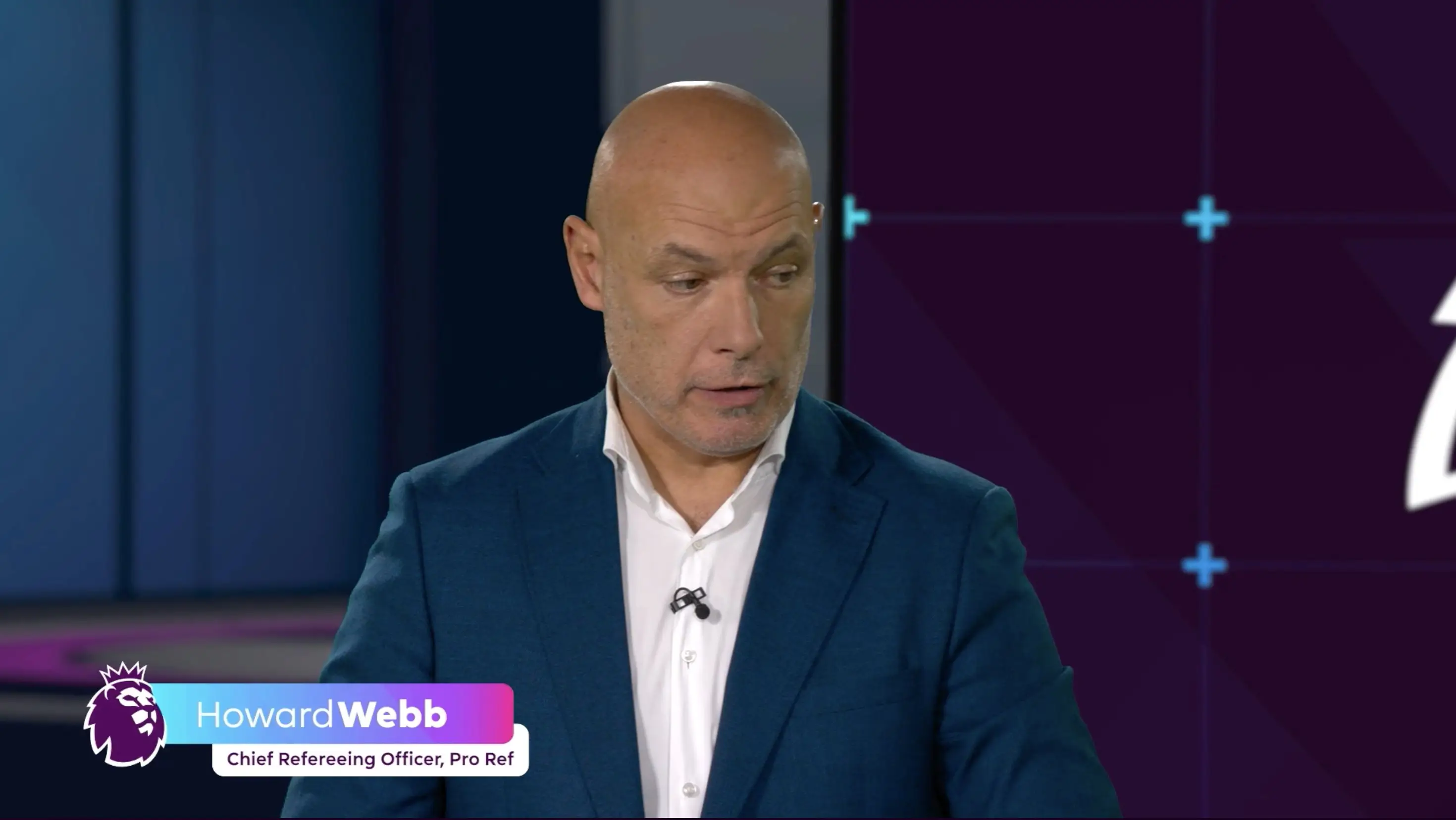 Howard Webb explained both controversial incidents in the Manchester derby. Image: Premier League