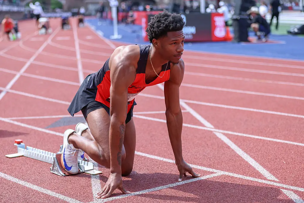Chris Robinson won the men's 400m event in Czechia. (Image: Getty)