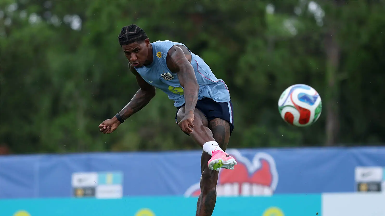 Rashford is currently with England's World Cup squad in the United States (Image: Getty)
