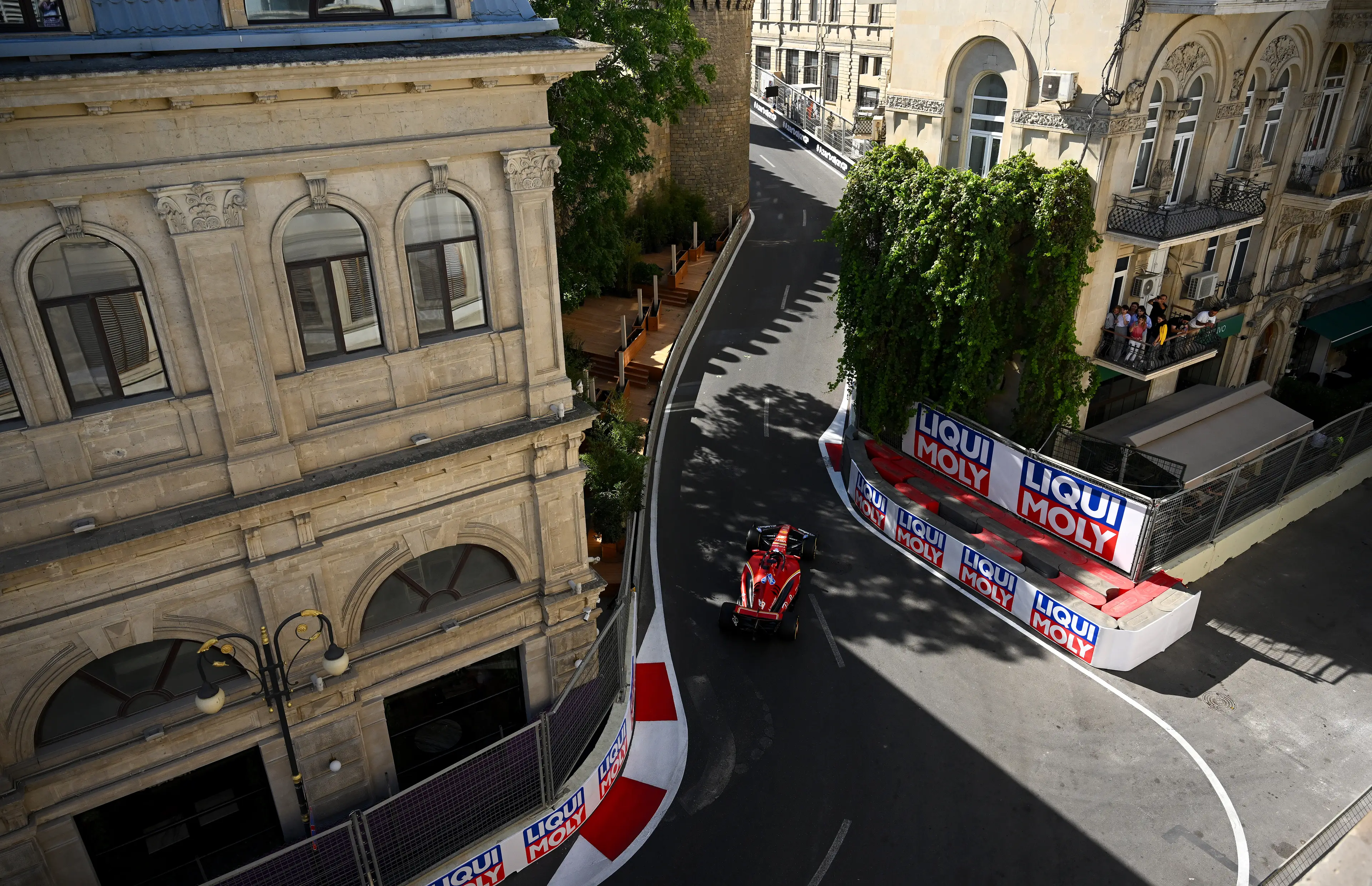 The castle section of the Baku Grand Prix street circuit (credit: getty)