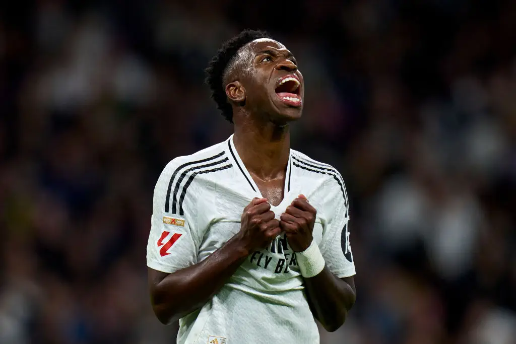 Vinicius Jr has commented on a potential move to the Premier League (Image: Getty)