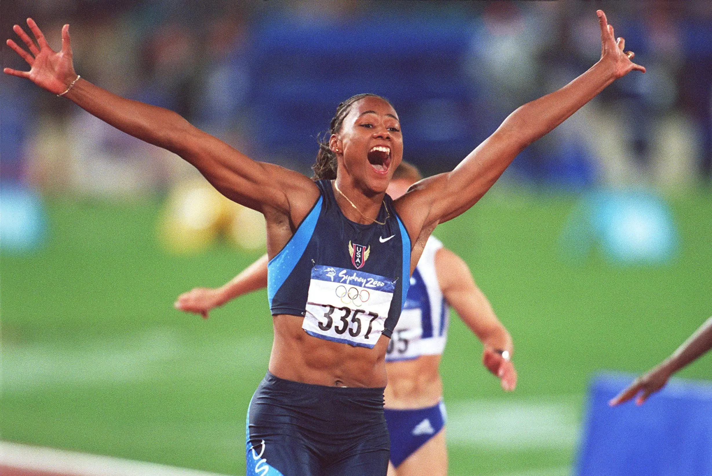 Marion Jones won five medals at the Sydney Olympics in 2000 (Image: Getty)