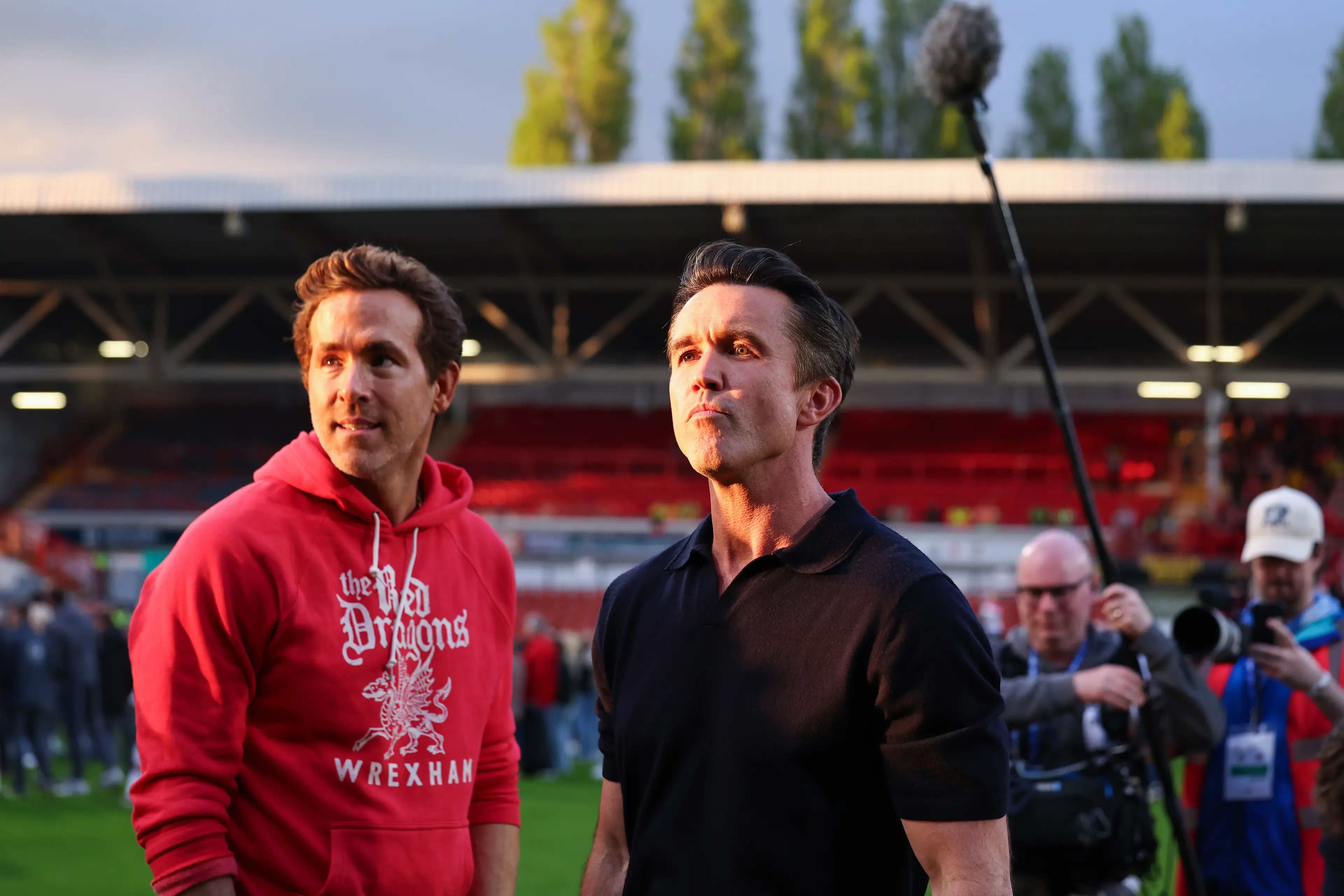 Ryan Reynolds and Rob McElhenney have owned Wrexham since 2021. Image: Getty