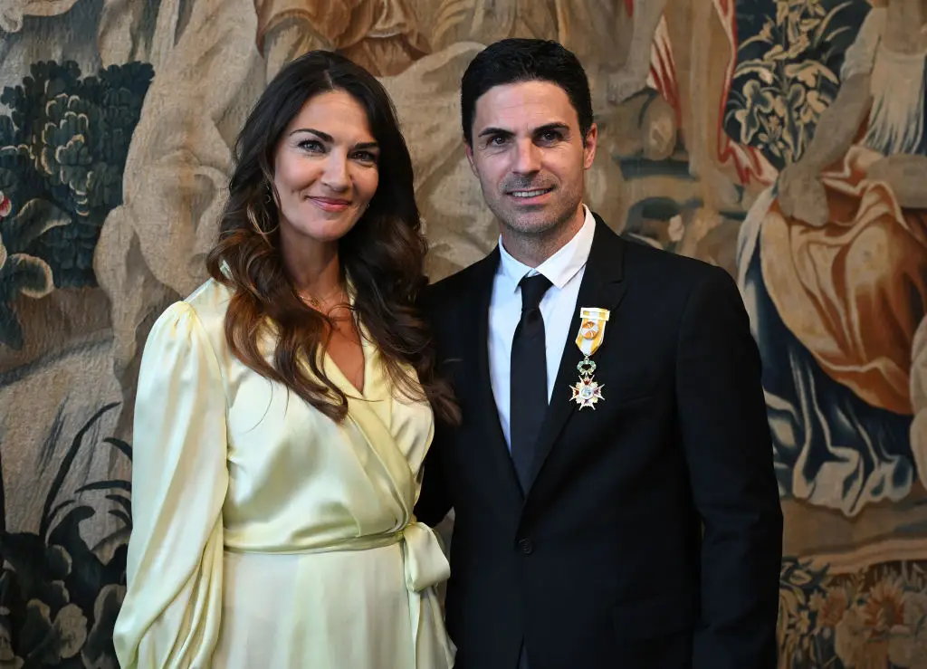 Mikel Arteta and Lorena Bernal have been married for 14 years and have three children together. (Image: Getty)