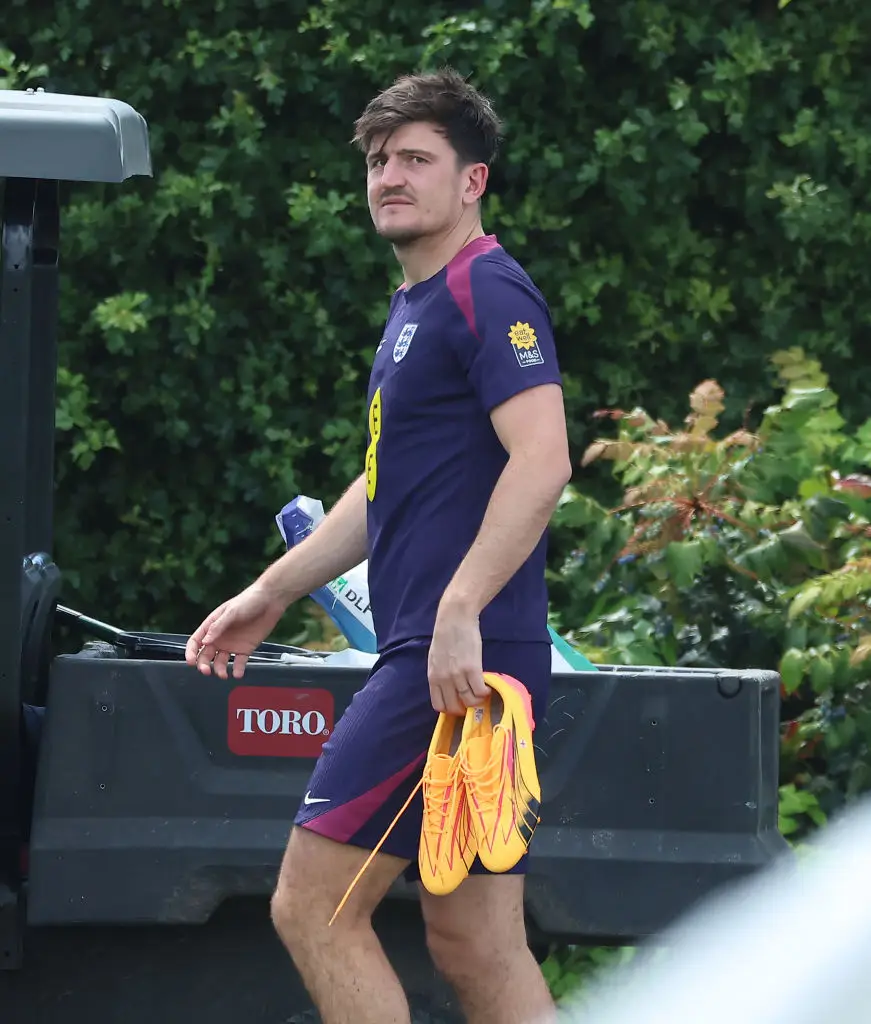 Maguire is set to be left out of England's Euro 2024 squad (Image: Getty)