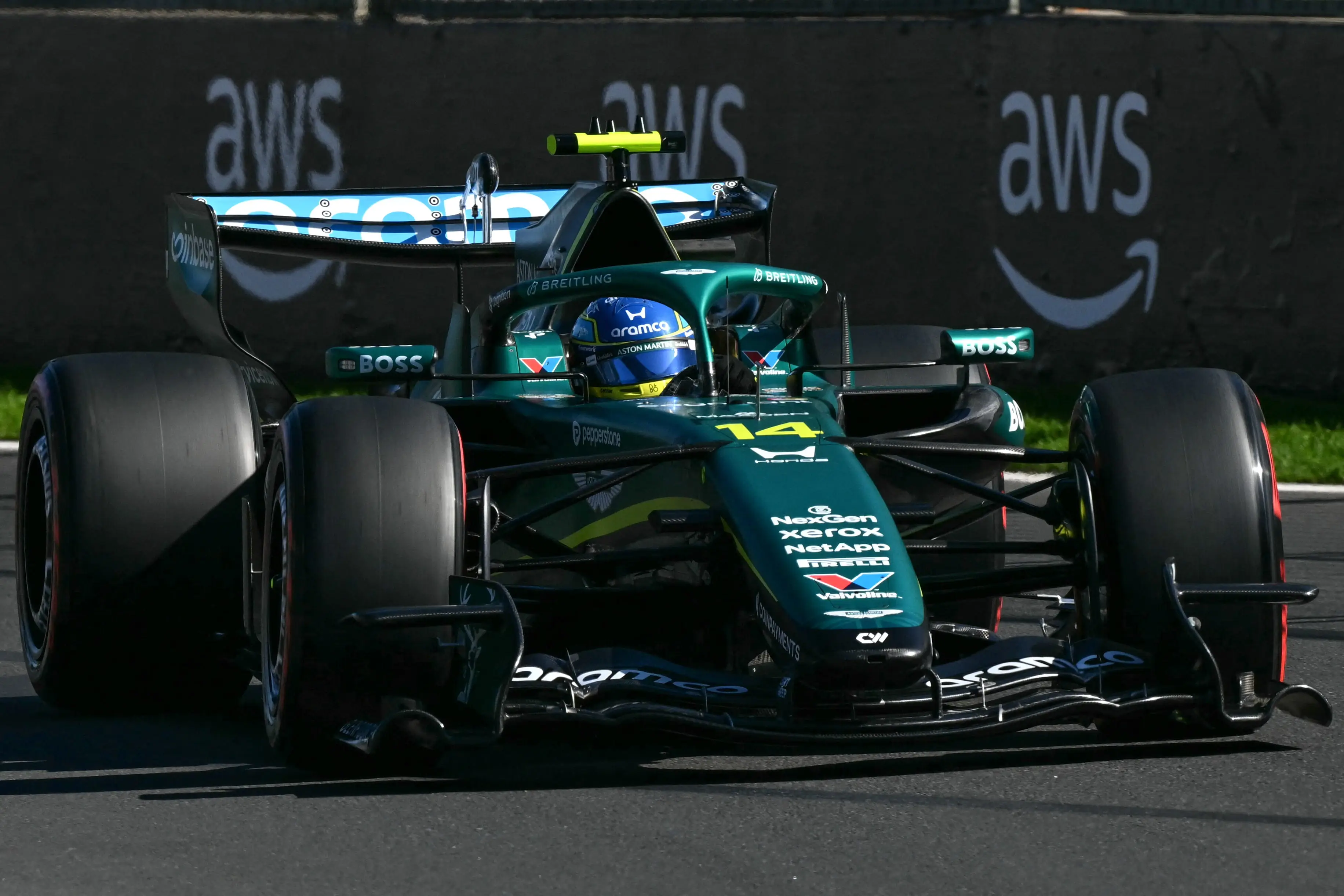 Aston Martin completed just 34 laps across FP1 and FP2 in Australia (Image: Getty)