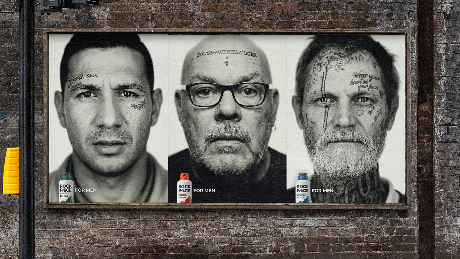 The new campaign is designed to encourage men to check in with themselves and each other (Rock Face)