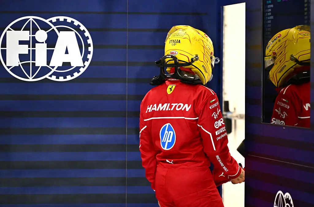 Hamilton has had a dreadful season in 2025. (Image: Mark Sutton - Formula 1/Formula 1 via Getty Images)