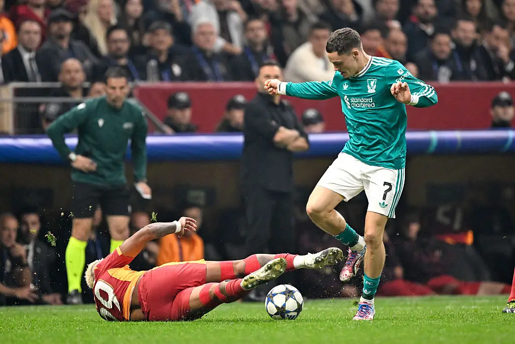 Wirtz made his ninth appearance for Liverpool during the Champions League clash with Galatasaray. (Image: Gerrit van Keulen/Soccrates/Getty Images)