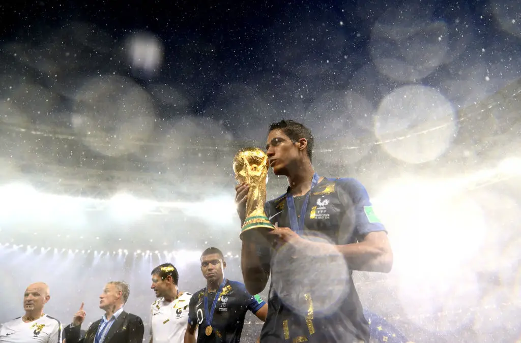 Raphael Varane won the World Cup with France in 2018. (Image: Getty)