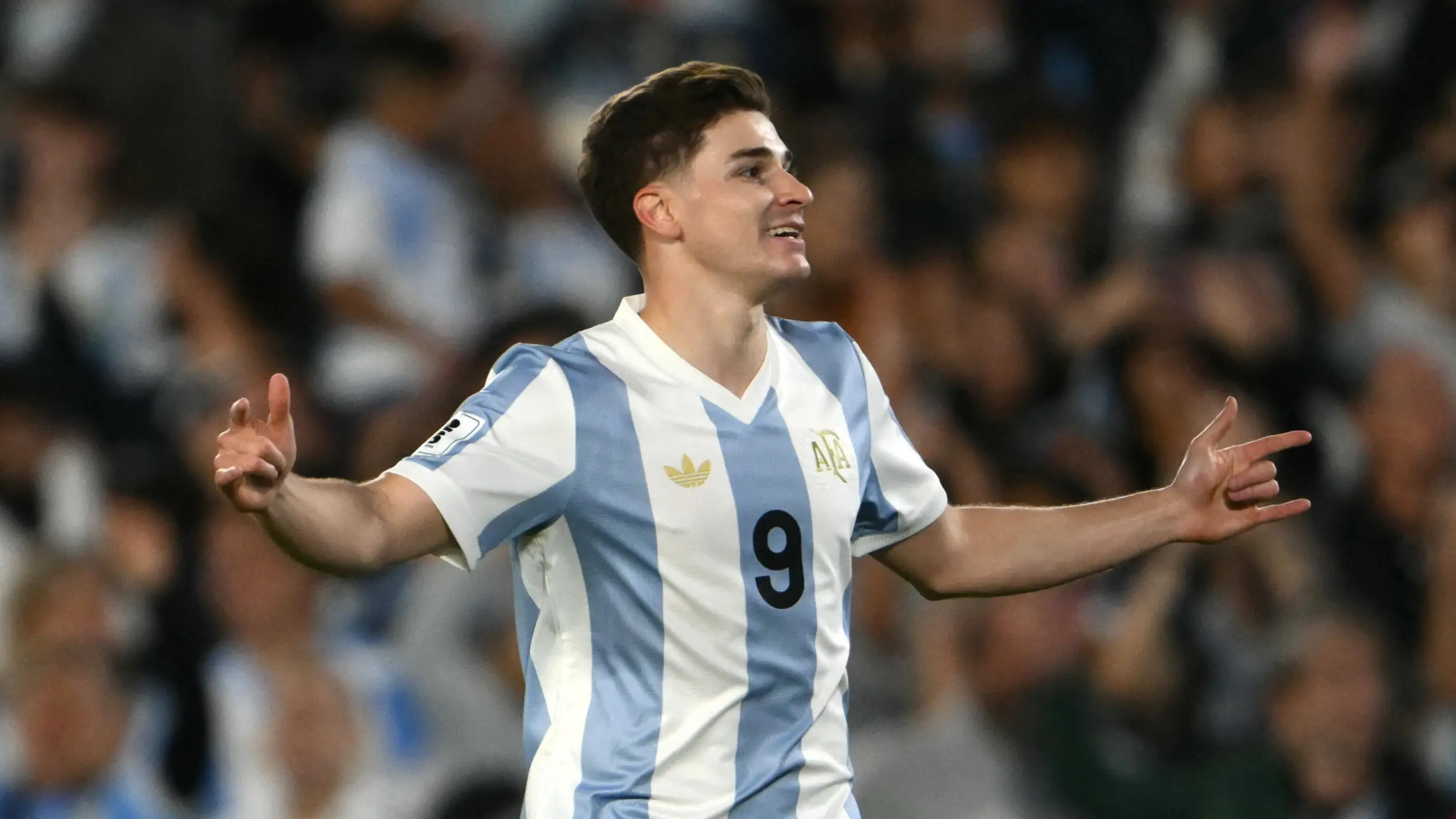 Julian Alvarez's brutal response to being asked about Lionel Messi not playing in Argentina's 4-1 win over Brazil