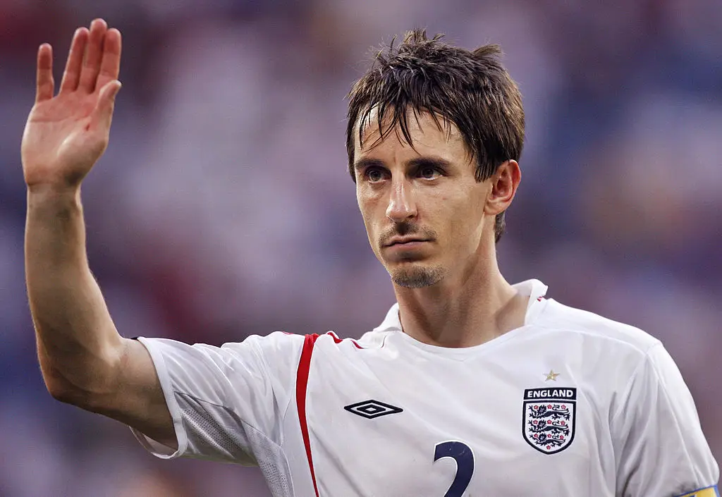 Gary Neville won 85 caps for England (Credit:Getty)