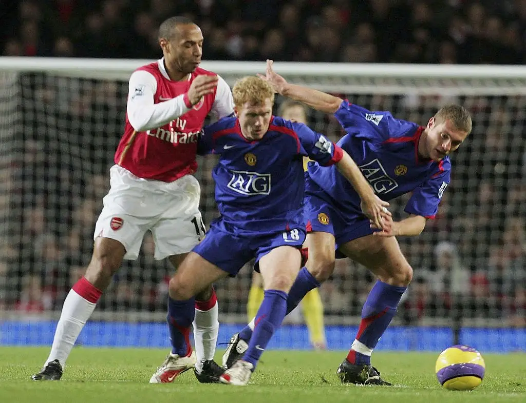 Thierry Henry and Paul Scholes (Credit:Getty)