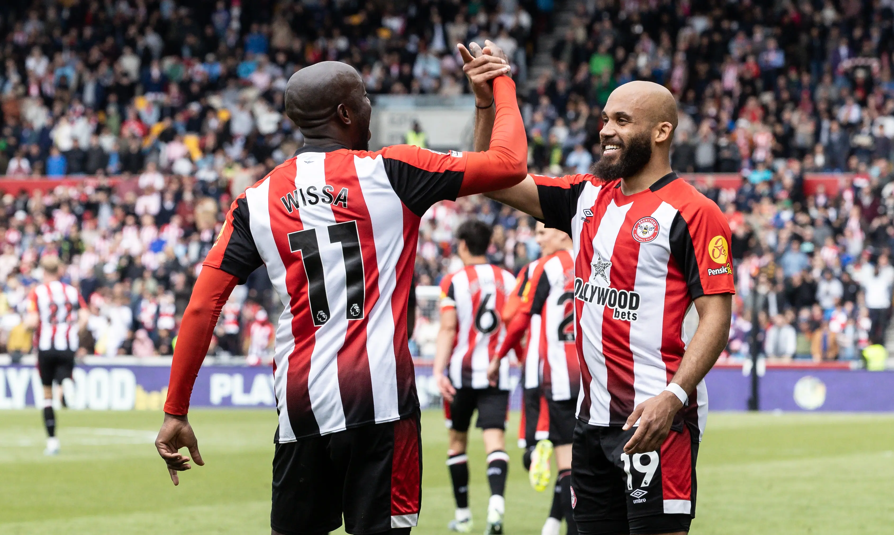 Yoane Wissa and Bryan Mbeumo have both been linked with a summer move / Photo by Andrew Kearns - CameraSport via Getty Images