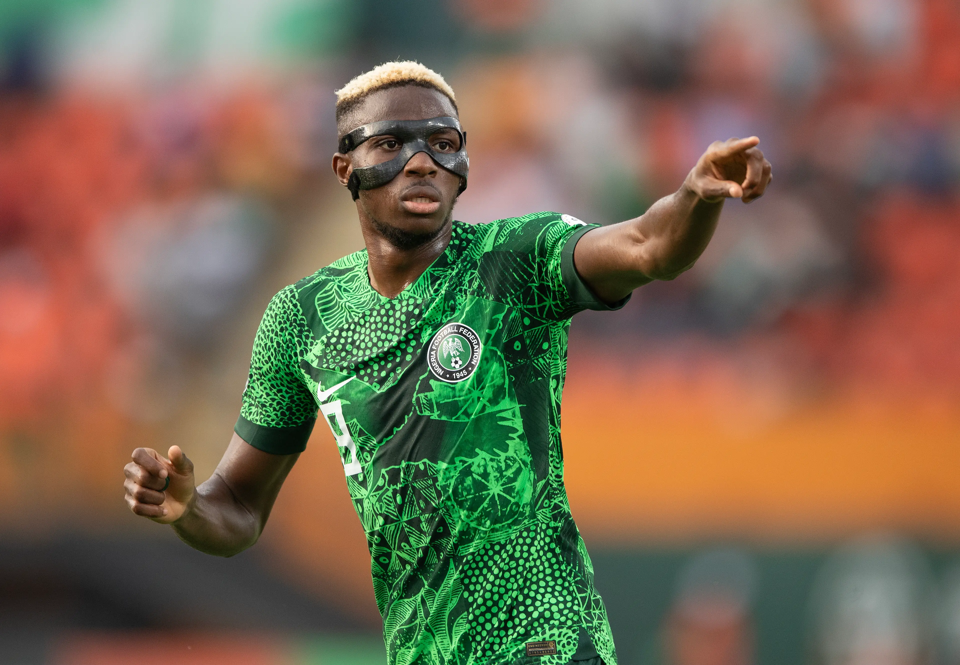 Osimhen is currently at the Africa Cup of Nations with Nigeria (Getty)