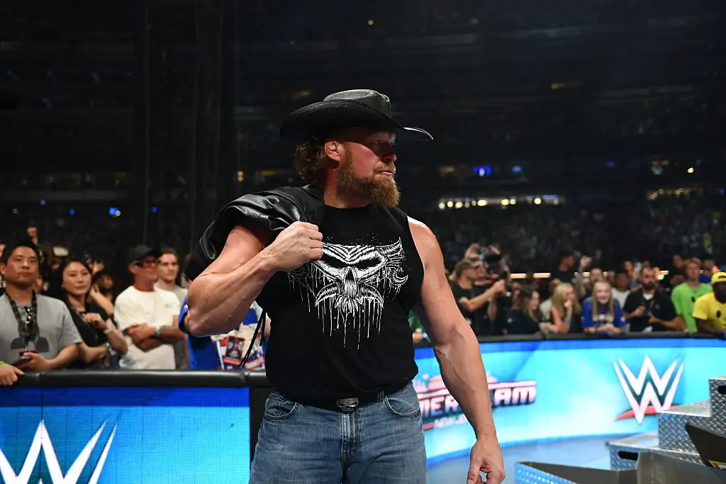 Lesnar returned to WWE at SummerSlam (Image: Getty/WWE)