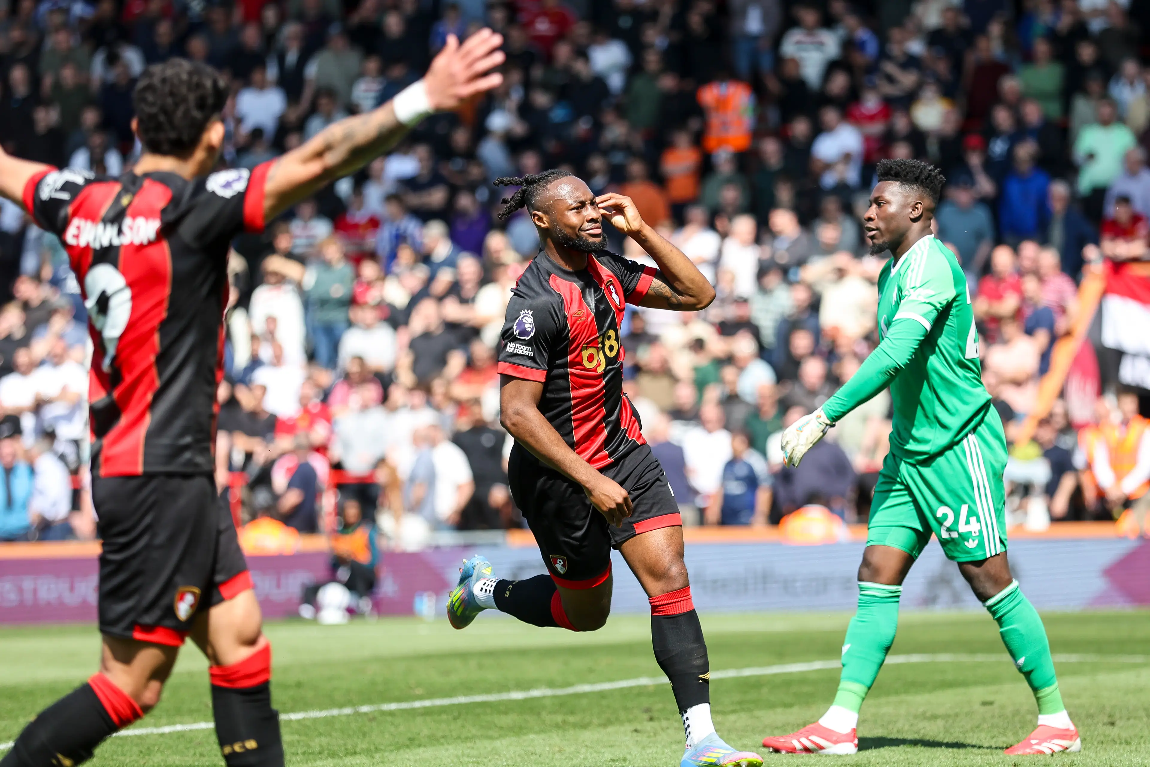 Semenyo continues to shine for Bournemouth. Image credit: Getty