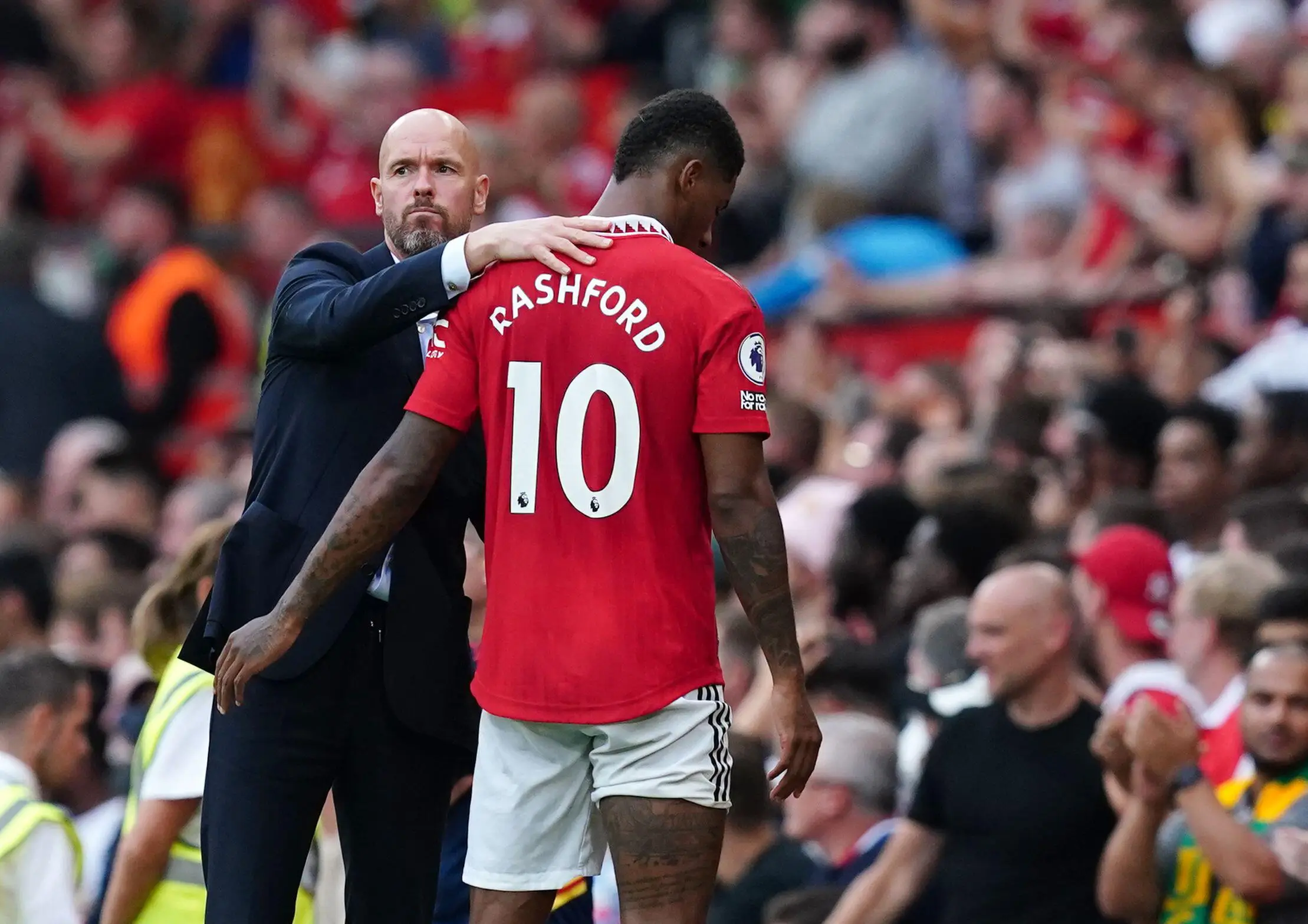 Ten Hag is impressed by Rashford. (Image