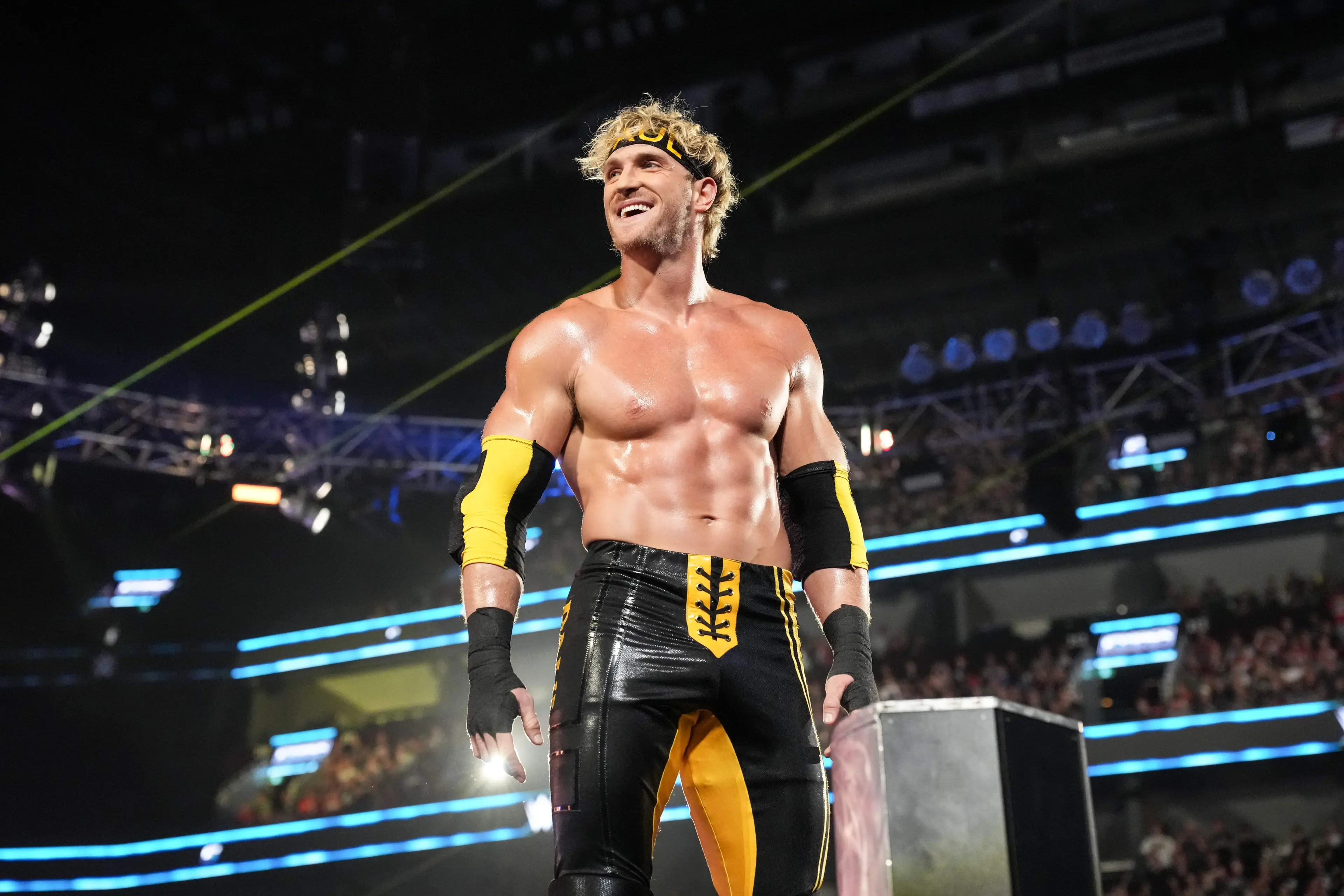 Logan Paul got into with Ariel Helwani. Image: Getty