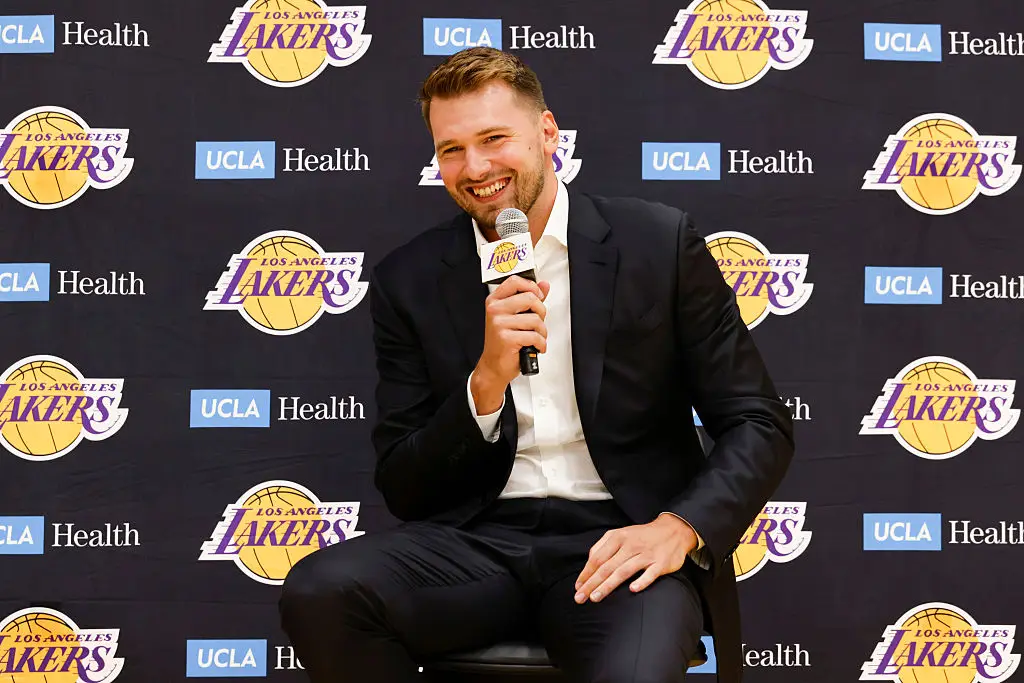 Luka Doncic has signed a three-year extension at the LA Lakers (Credit:Getty)