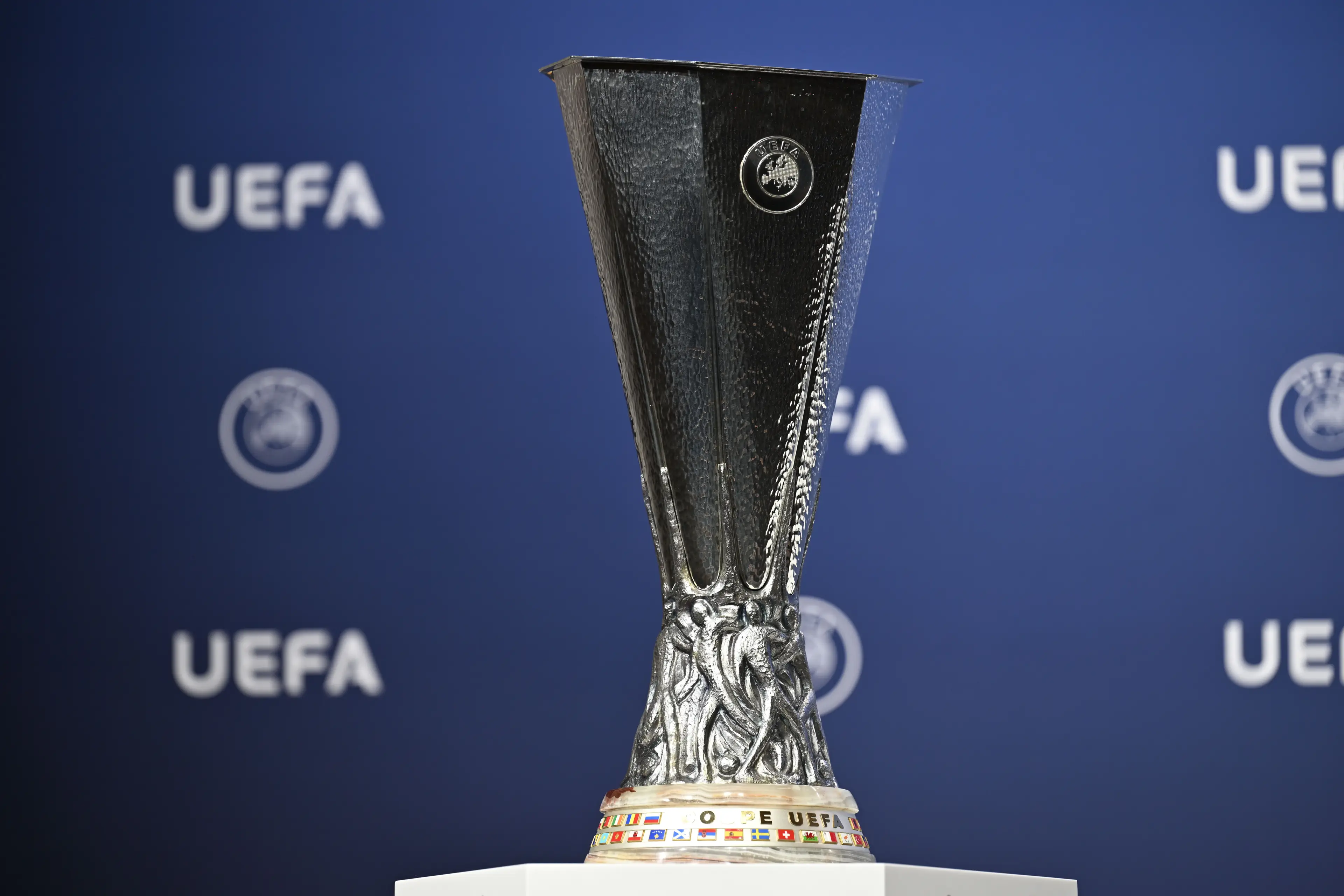 The Europa League trophy. Image: Getty