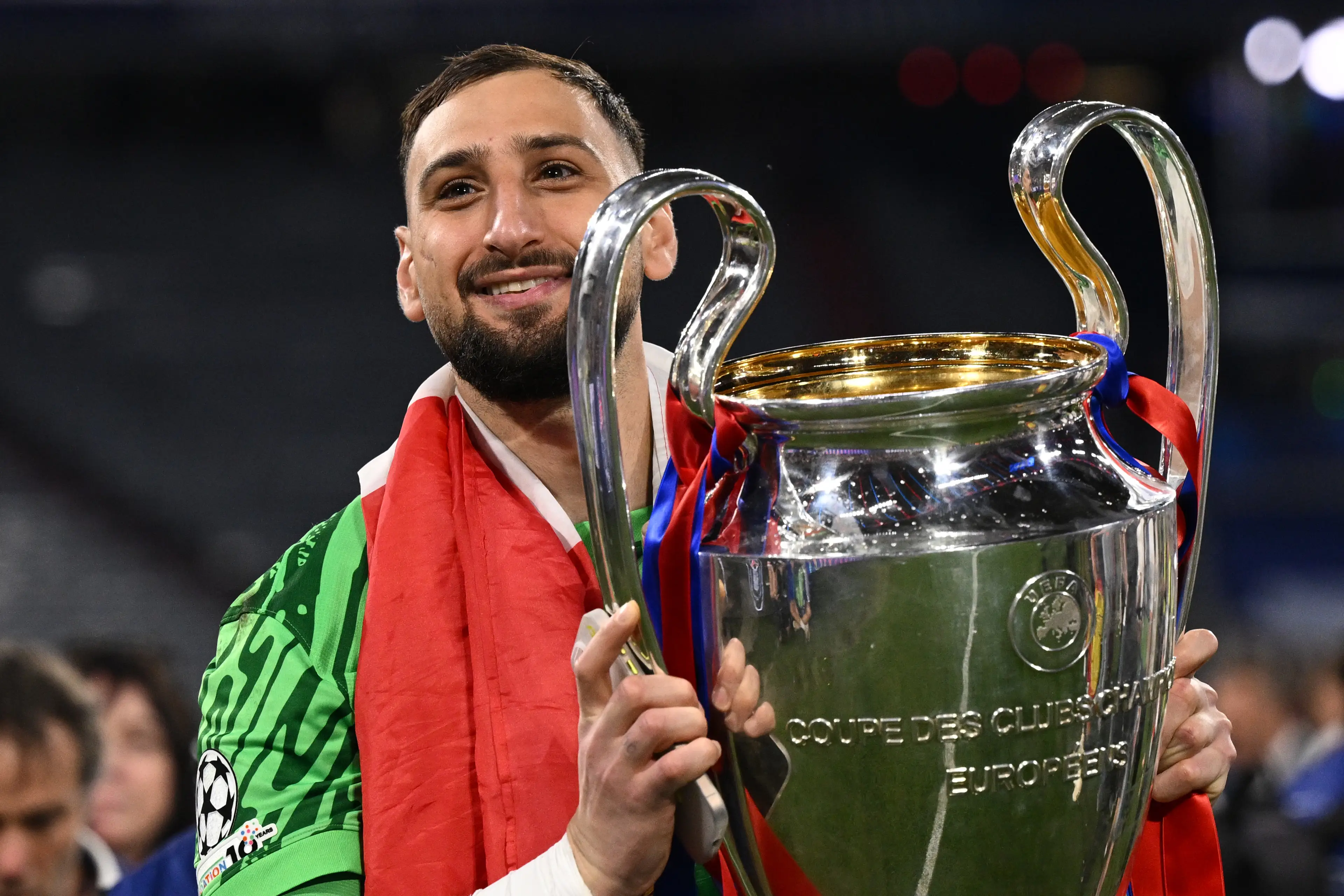 Gianluigi Donnarumma is attracting interest from Manchester City and Manchester United. Image: Getty