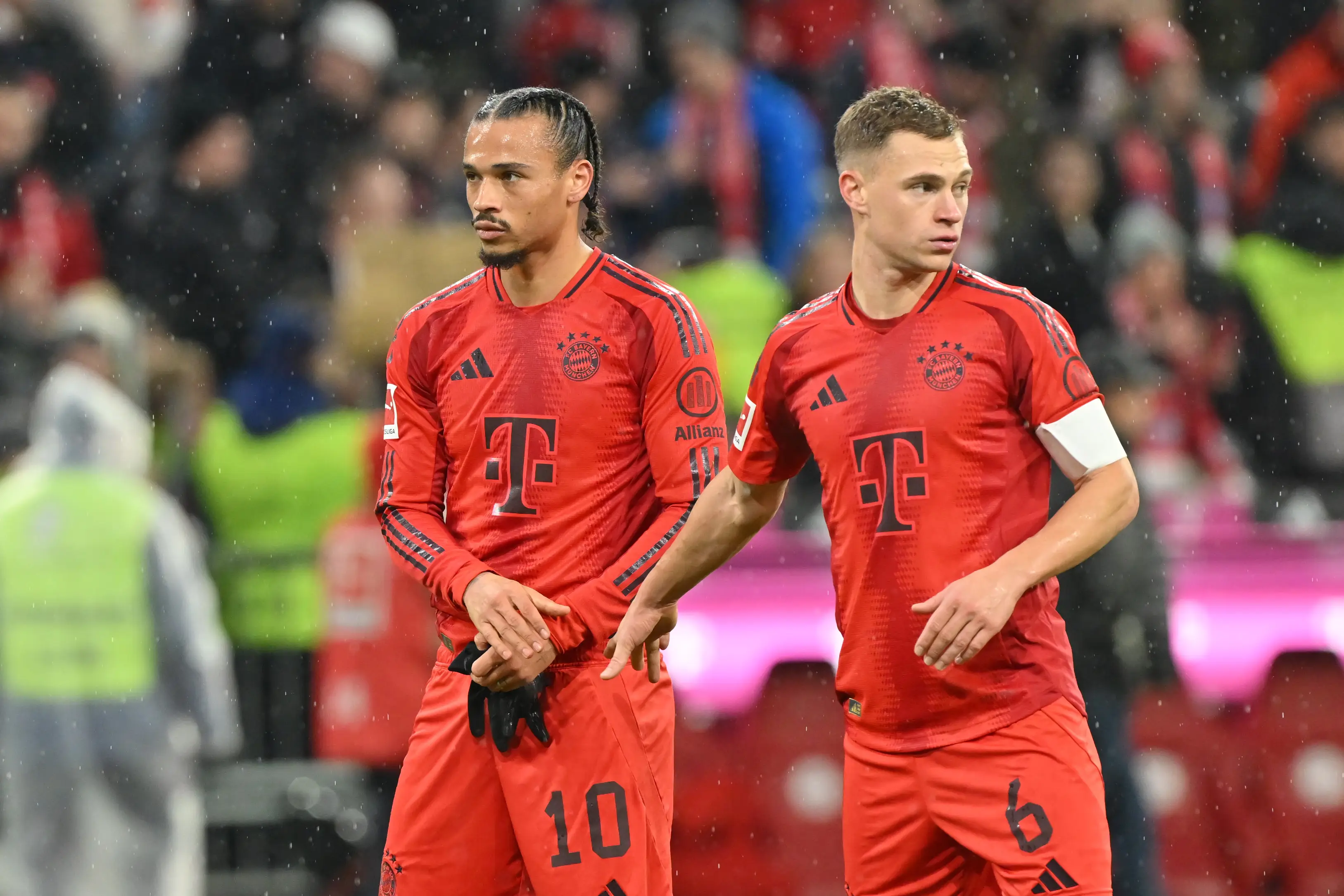 Leroy Sane and Joshua Kimmich. (Image: Getty)