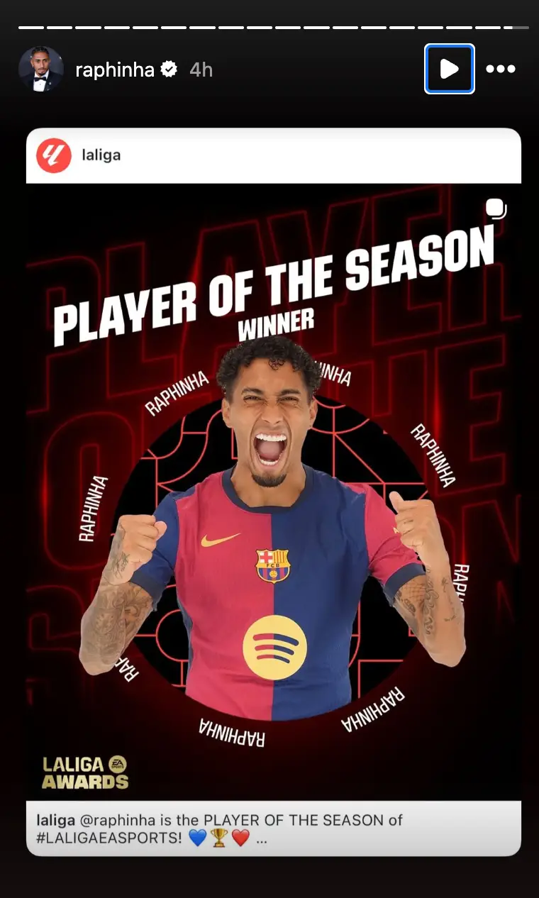 Image credit: raphinha/Instagram