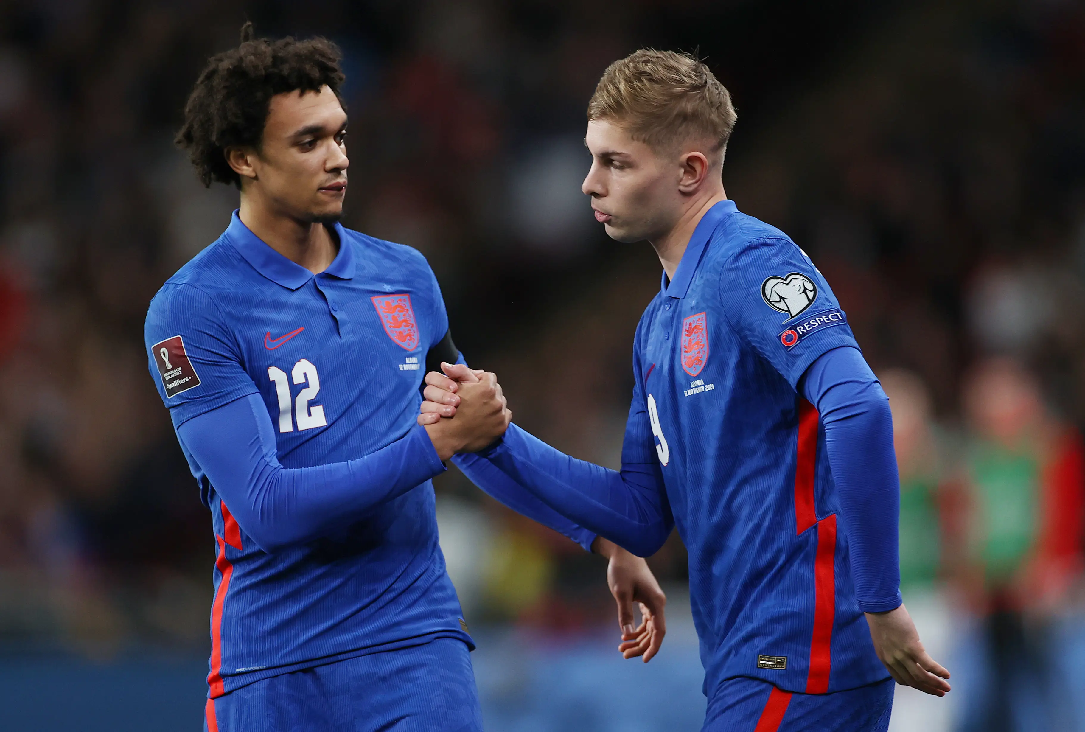 Smith Rowe made his debut against Albania in 2021. Image credit: Getty