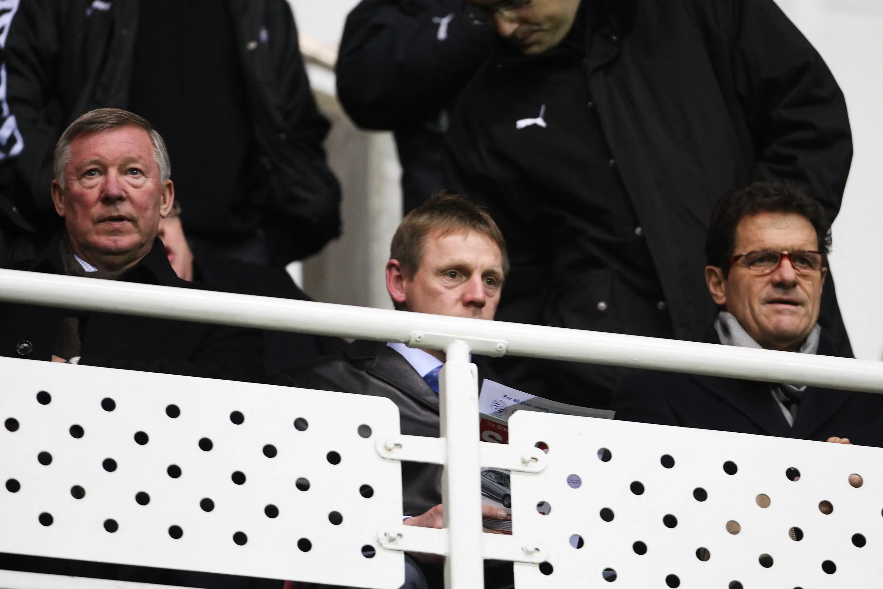 Sir Alex Ferguson and Stuart Pearce. (