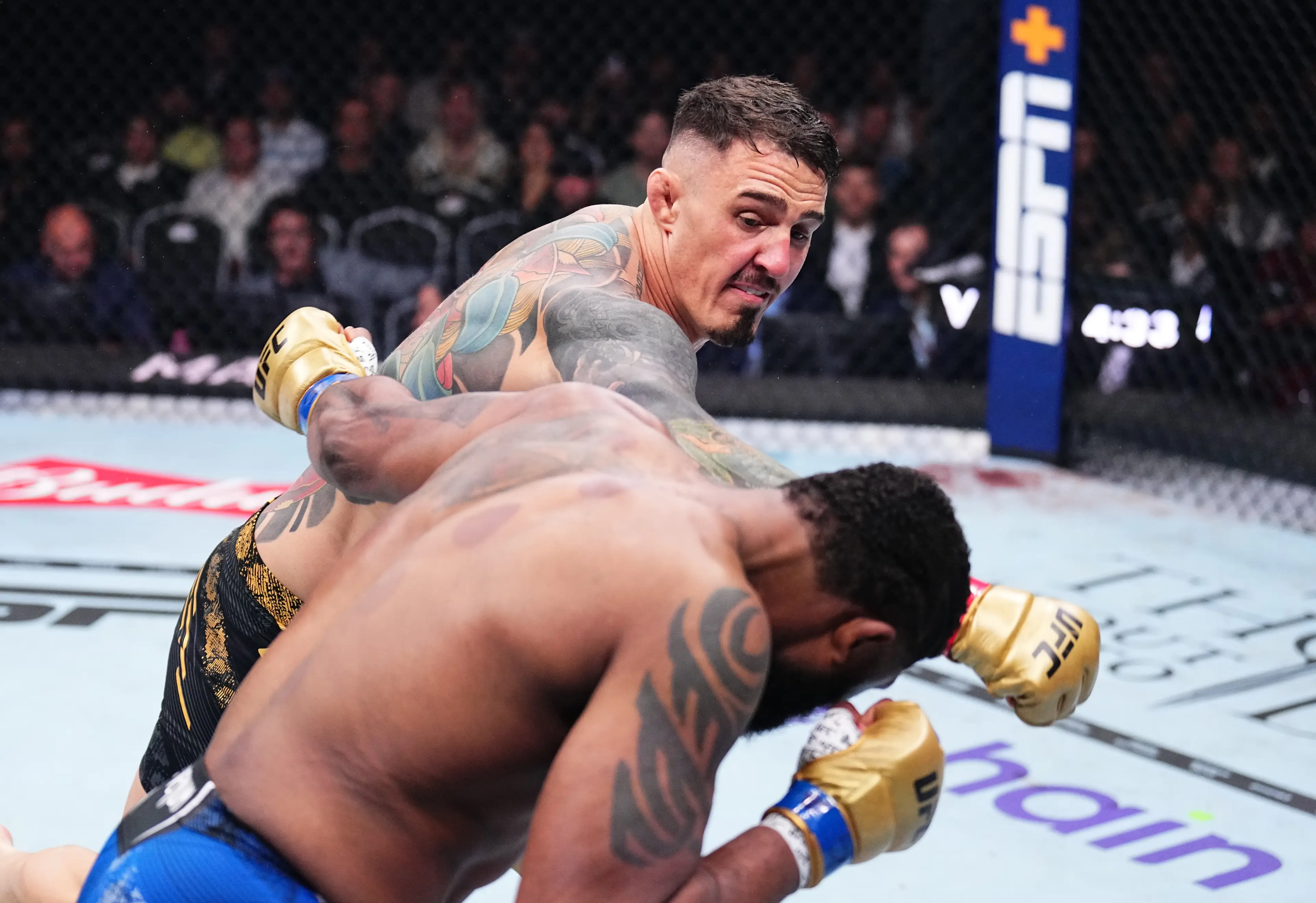 Tom Aspinall hasn't fought since his victory over Curtis Blaydes at UFC 304 last July. Image: Getty 